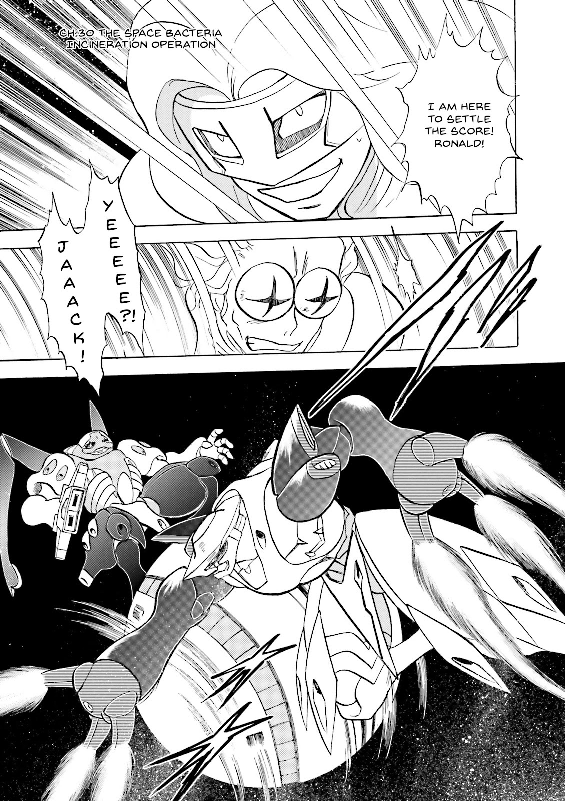 Kidou Senshi Crossbone Gundam Ghost Chapter 30 page 1 - Chapter 30: The Space Bacteria Inceneration Operation