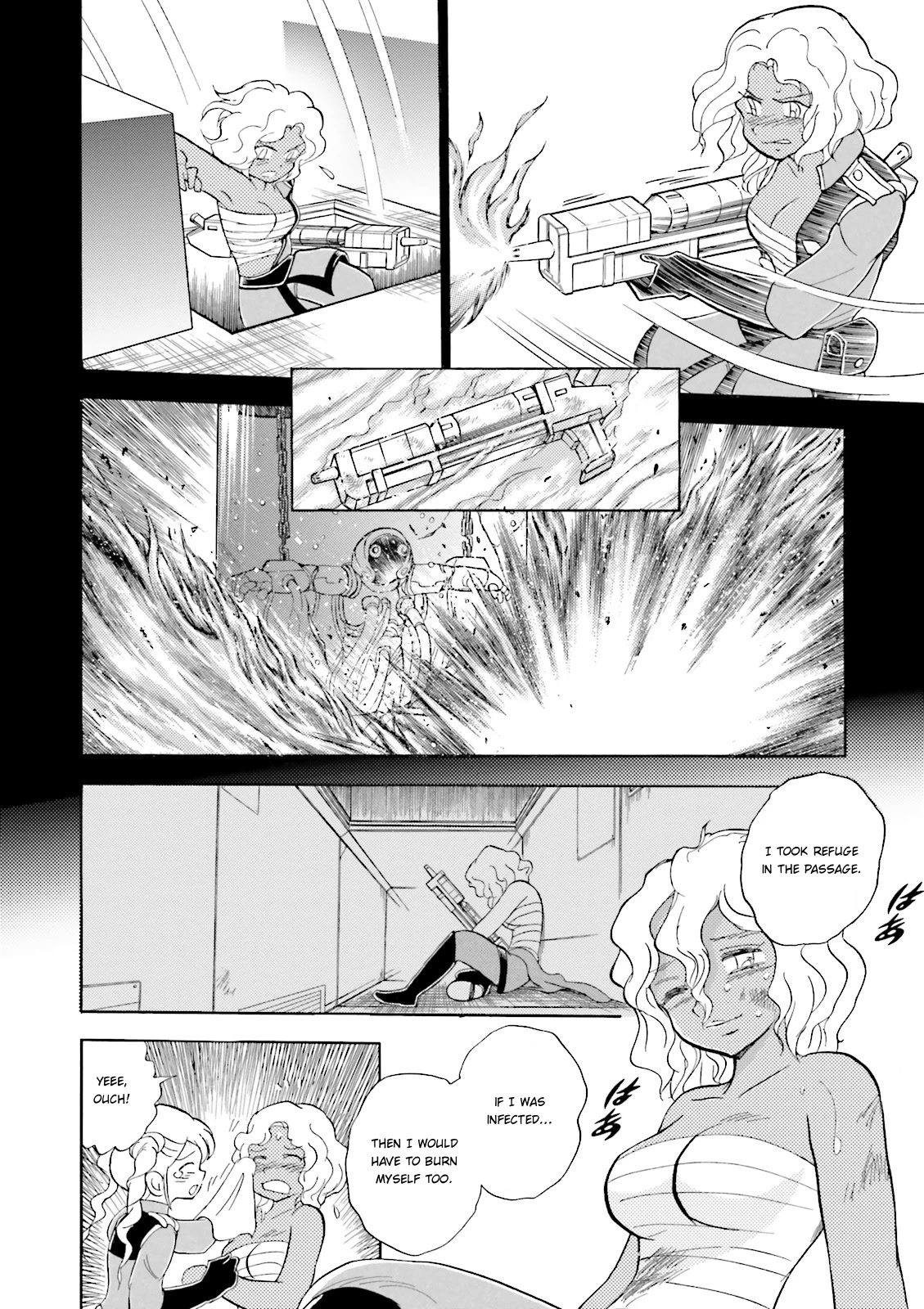 Kidou Senshi Crossbone Gundam Ghost Chapter 32 page 13 - Chapter 32: FIre Death (and)...