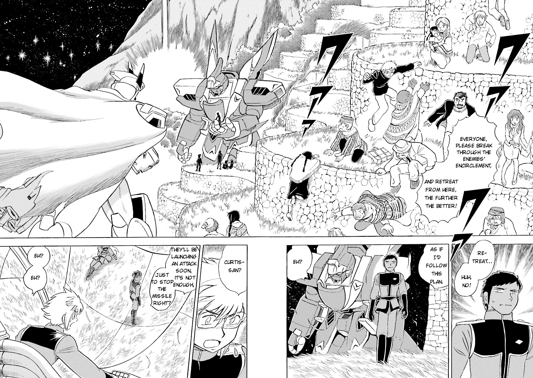 Kidou Senshi Crossbone Gundam Ghost Chapter 33 page 7 - Chapter 33: Font On A Tightrope
