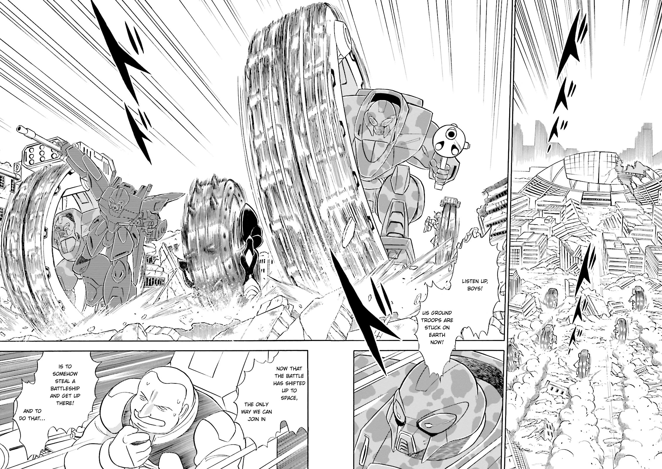Kidou Senshi Crossbone Gundam Ghost Chapter 38 page 3 - Chapter 38: Swallowing Life