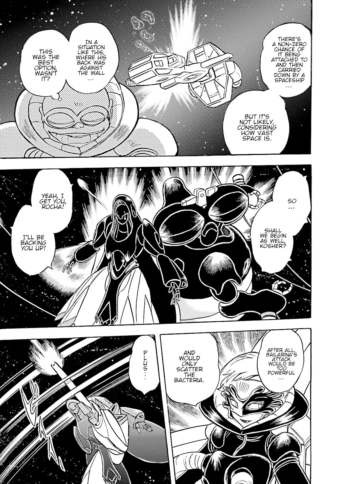 Kidou Senshi Crossbone Gundam Ghost Chapter 43 page 13 - Chapter 43: The Jester VS. The Golden King