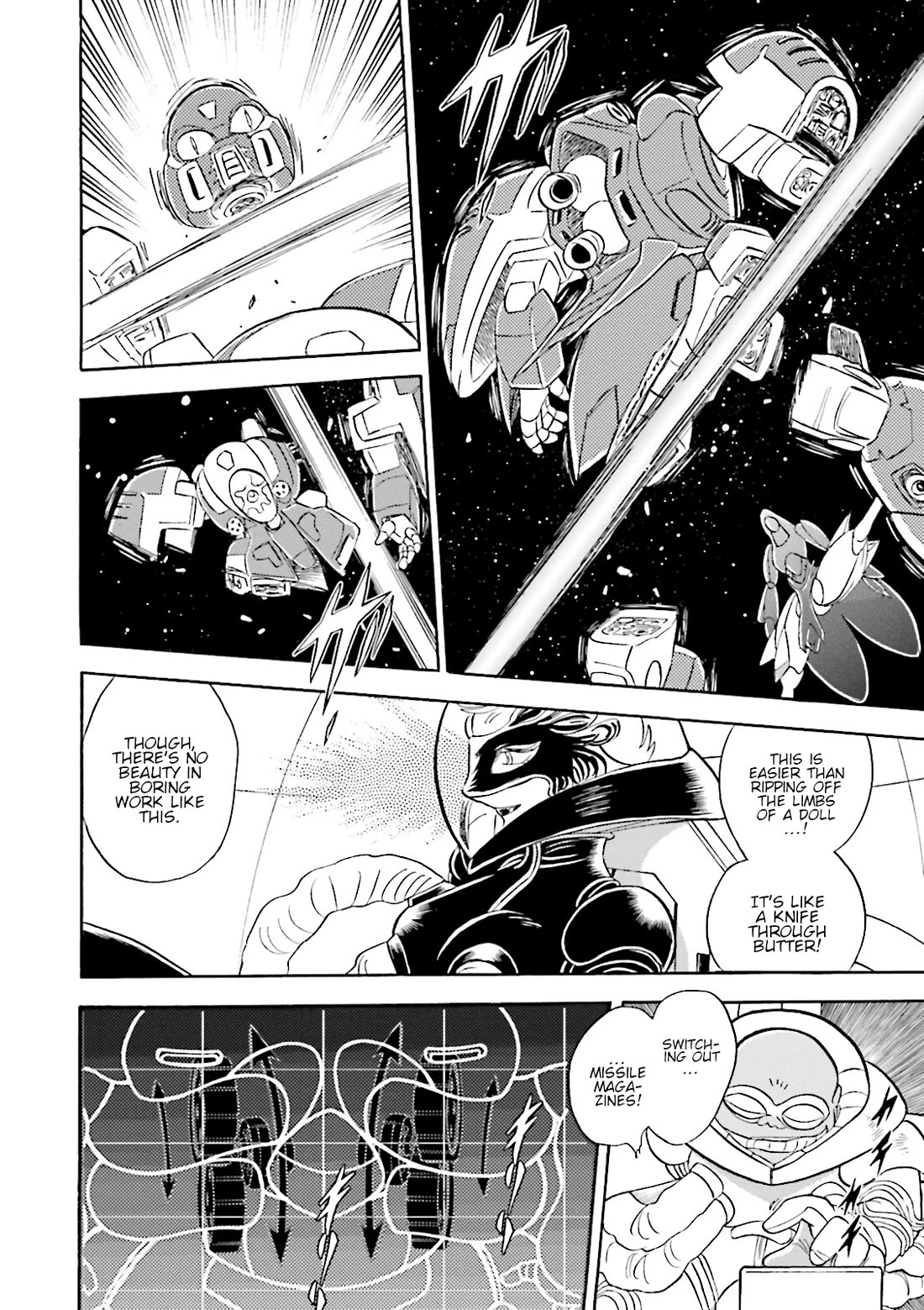 Kidou Senshi Crossbone Gundam Ghost Chapter 43 page 14 - Chapter 43: The Jester VS. The Golden King