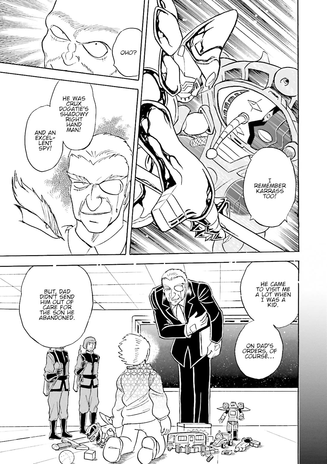 Kidou Senshi Crossbone Gundam Ghost Chapter 43 page 23 - Chapter 43: The Jester VS. The Golden King