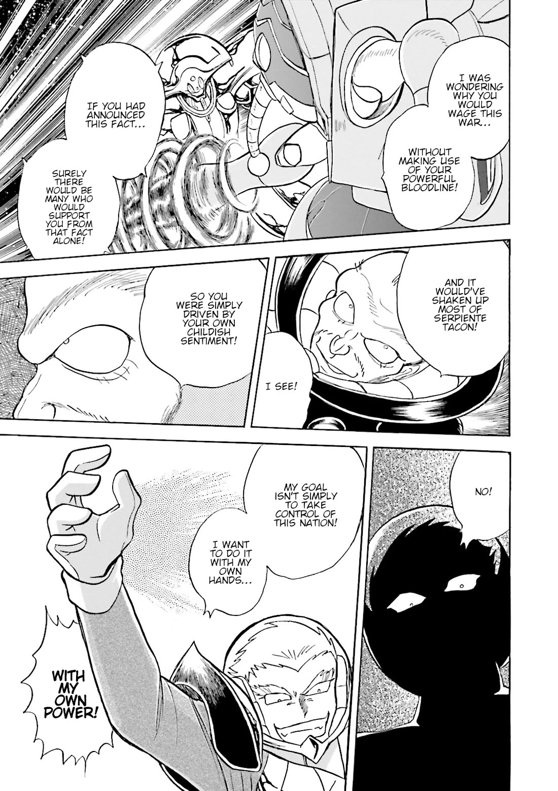 Kidou Senshi Crossbone Gundam Ghost Chapter 43 page 25 - Chapter 43: The Jester VS. The Golden King