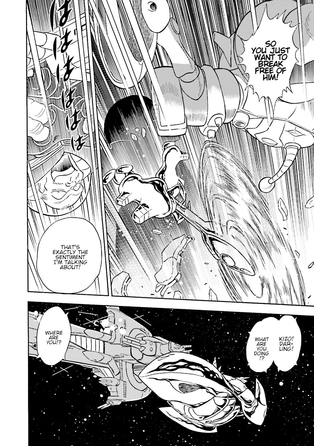 Kidou Senshi Crossbone Gundam Ghost Chapter 43 page 26 - Chapter 43: The Jester VS. The Golden King