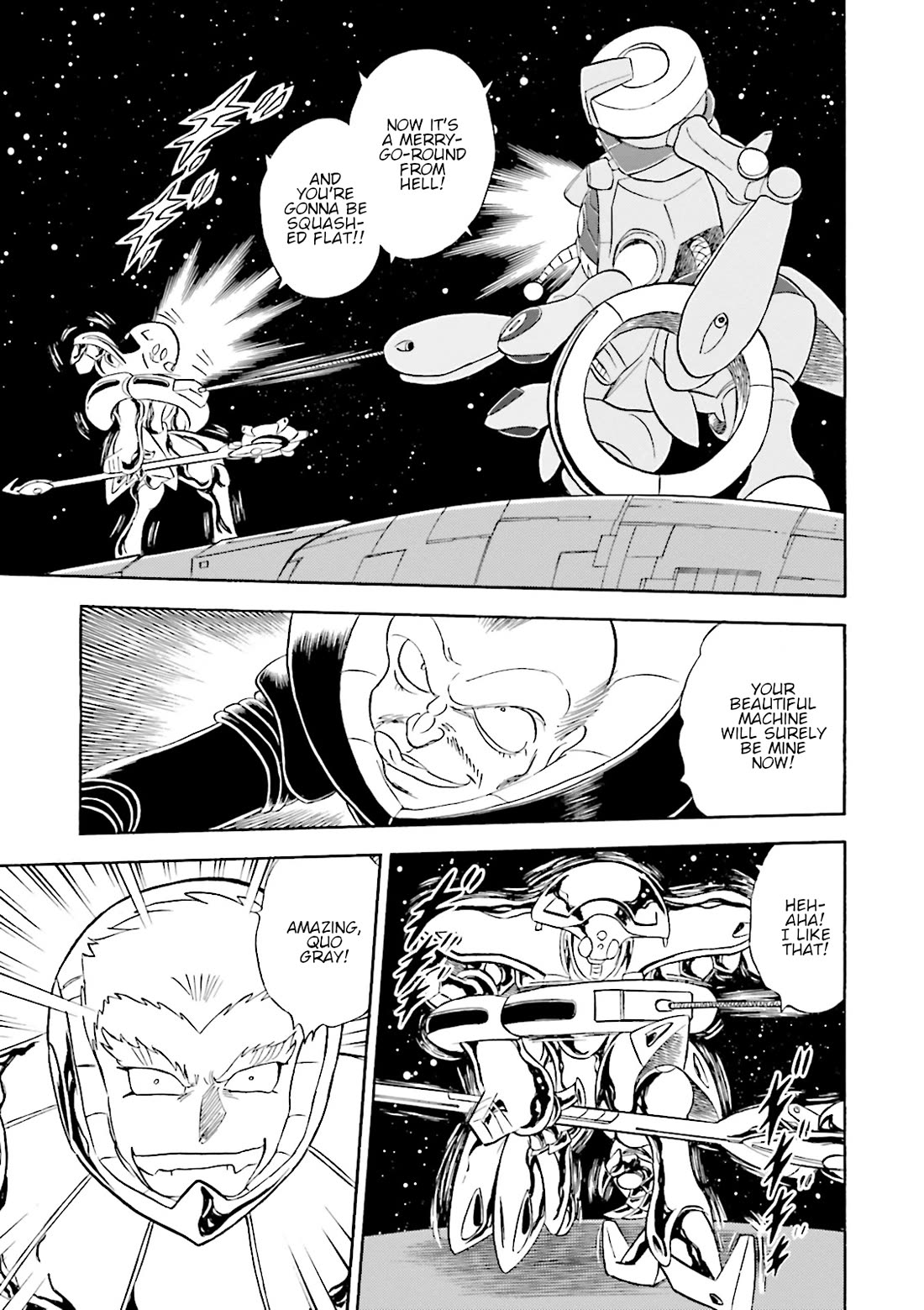 Kidou Senshi Crossbone Gundam Ghost Chapter 43 page 29 - Chapter 43: The Jester VS. The Golden King