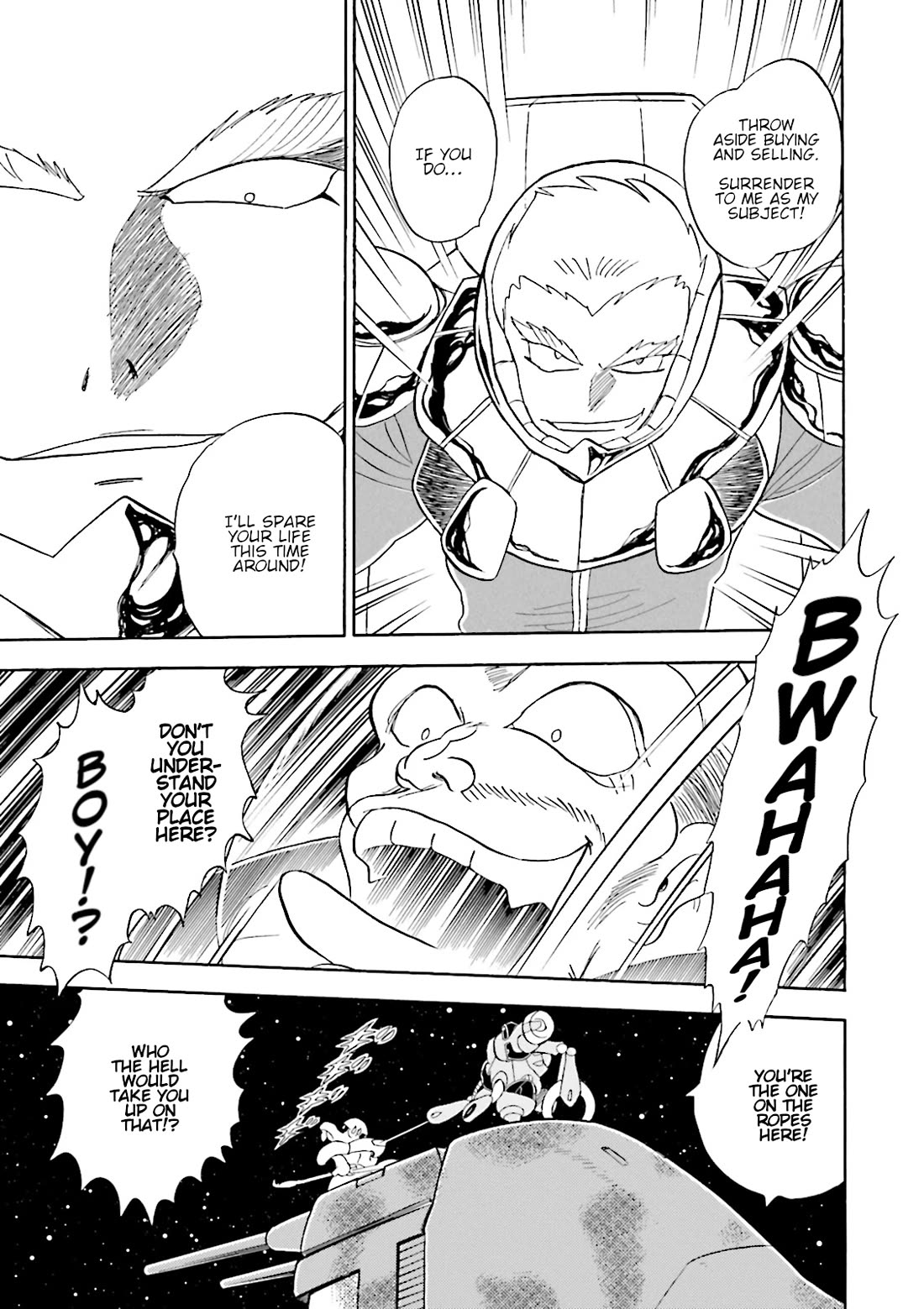 Kidou Senshi Crossbone Gundam Ghost Chapter 43 page 31 - Chapter 43: The Jester VS. The Golden King
