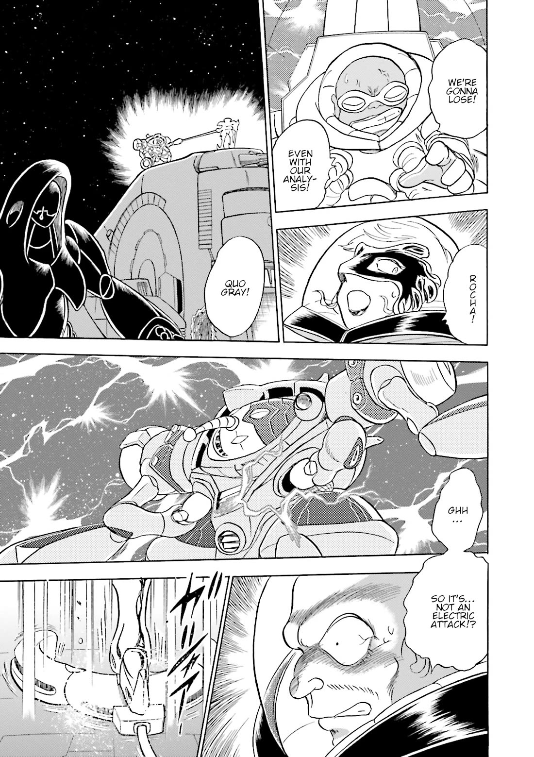 Kidou Senshi Crossbone Gundam Ghost Chapter 43 page 38 - Chapter 43: The Jester VS. The Golden King