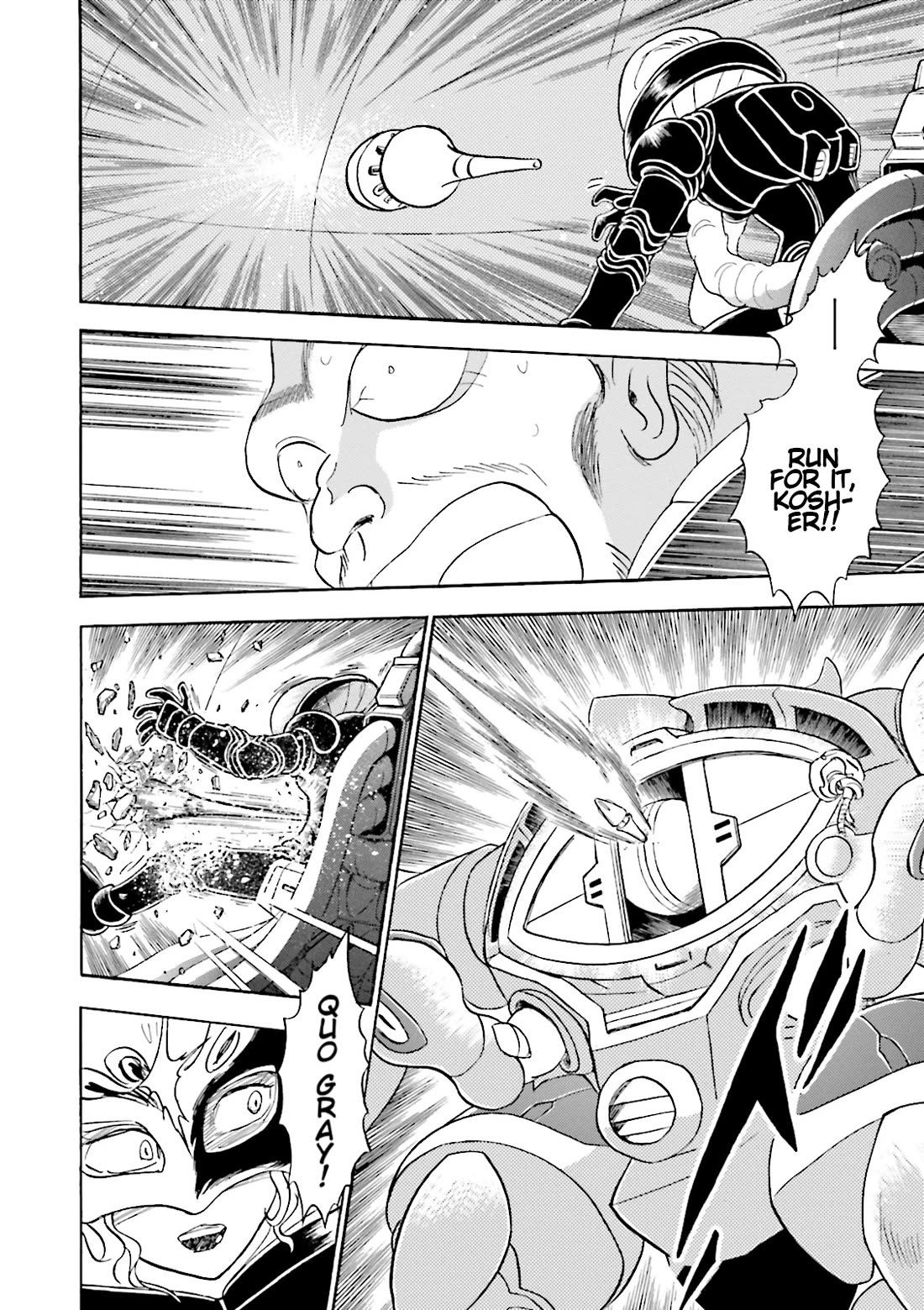 Kidou Senshi Crossbone Gundam Ghost Chapter 43 page 43 - Chapter 43: The Jester VS. The Golden King