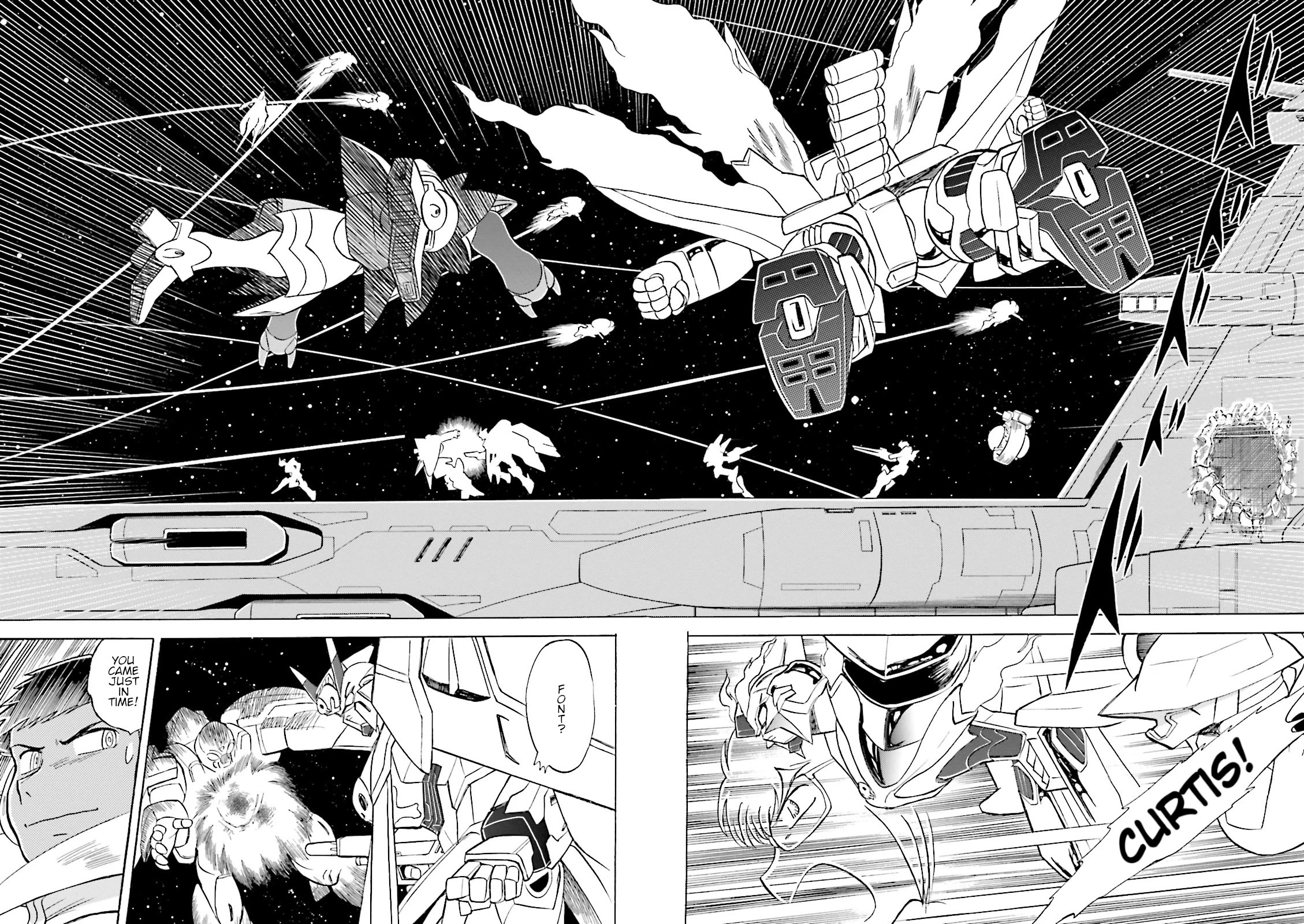 Kidou Senshi Crossbone Gundam Ghost Chapter 43 page 7 - Chapter 43: The Jester VS. The Golden King