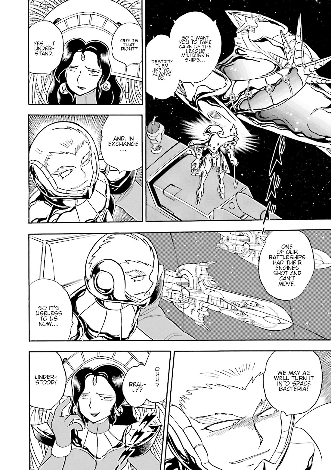 Kidou Senshi Crossbone Gundam Ghost Chapter 44 page 11 - Chapter 44: Hi • Ka • Ri