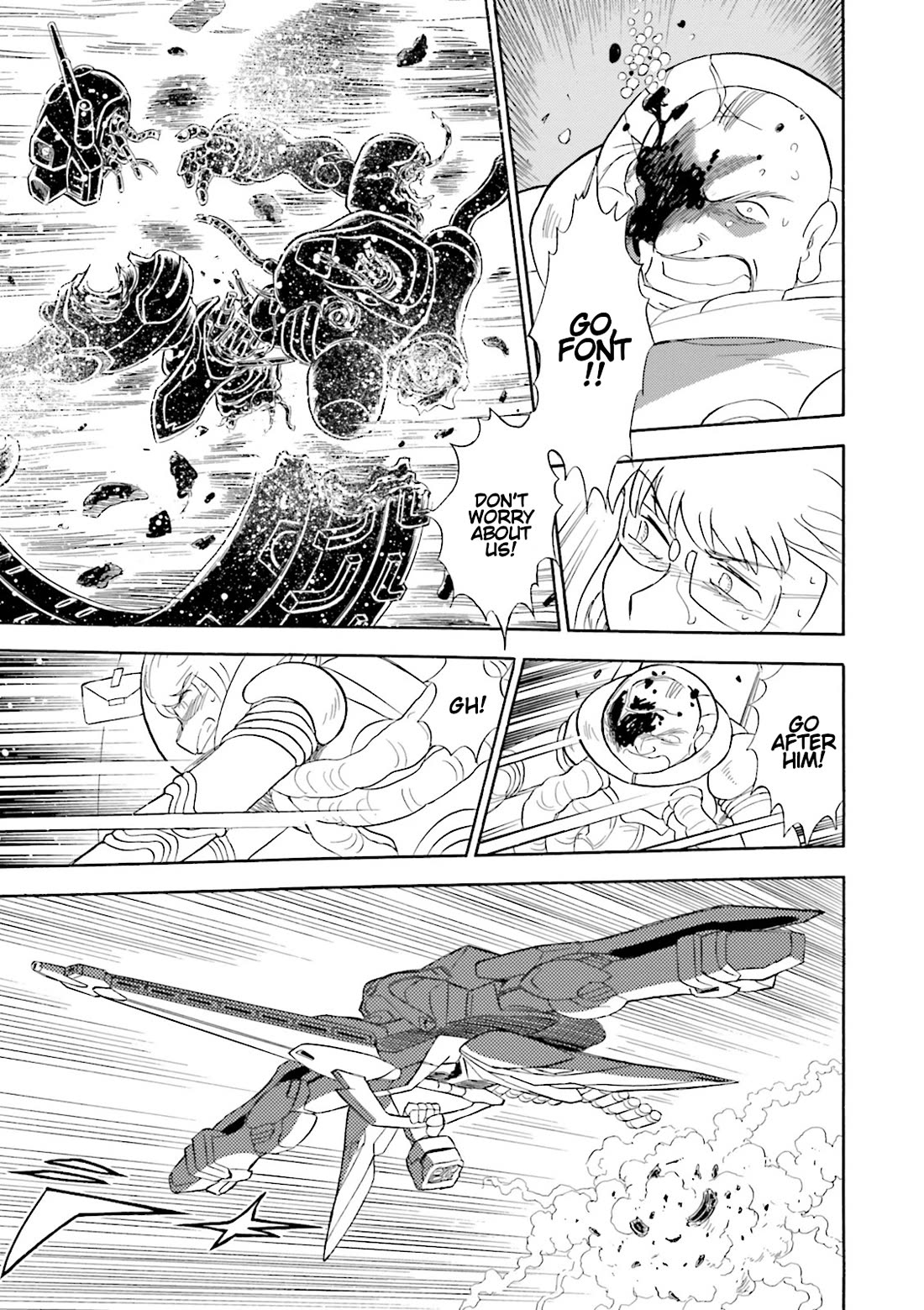 Kidou Senshi Crossbone Gundam Ghost Chapter 47 page 13 - Chapter 47: Defeat