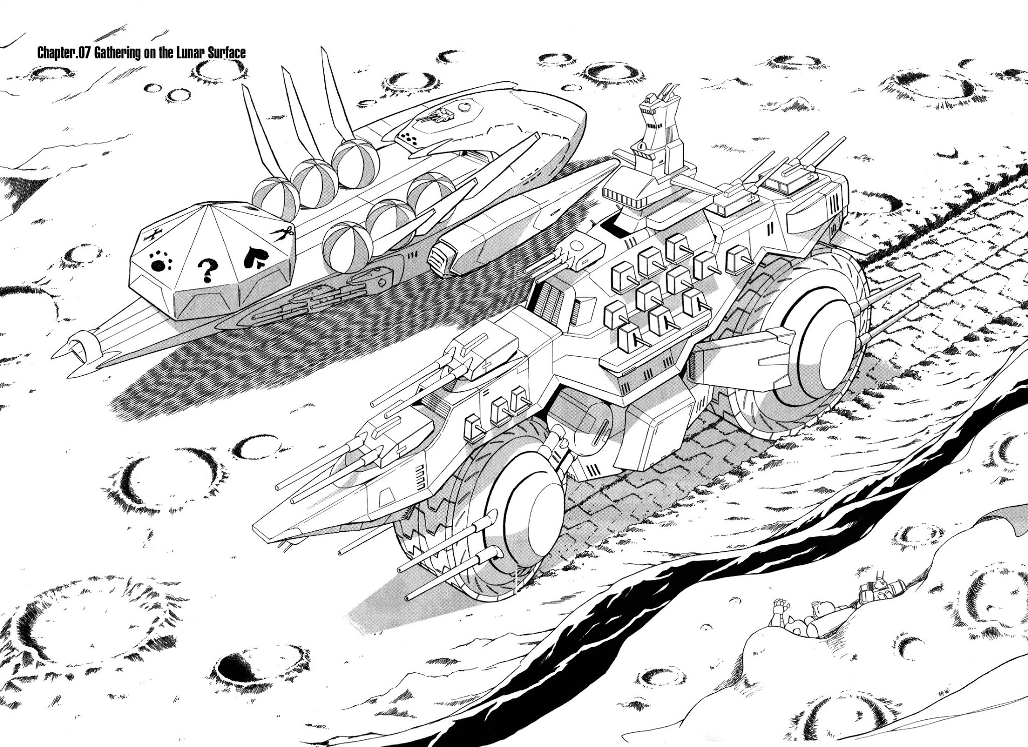 Kidou Senshi Crossbone Gundam Ghost Chapter 7 page 3 - Chapter 7: Gathering on the Moon
