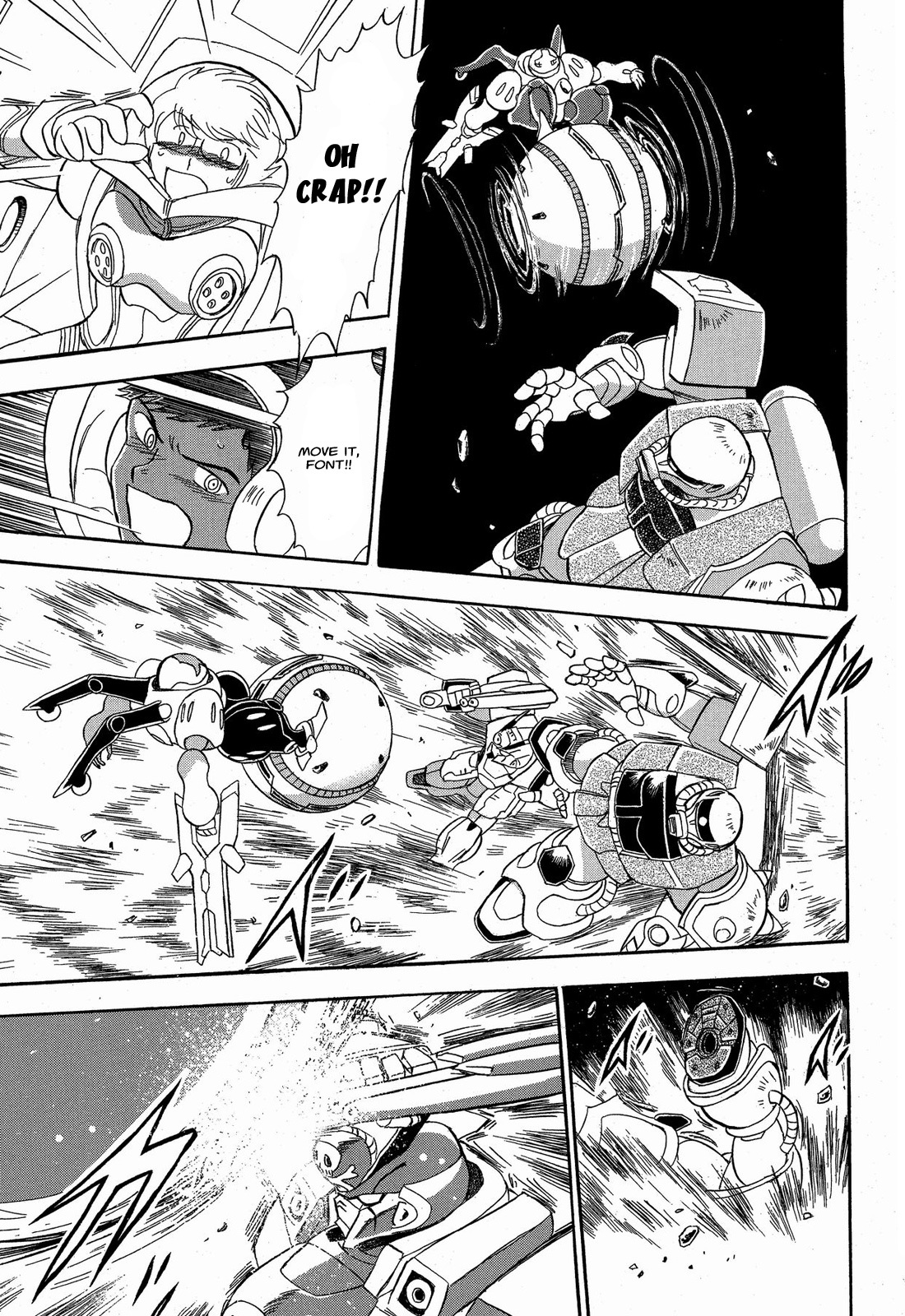 Kidou Senshi Crossbone Gundam Ghost Chapter 8 page 28 - Chapter 8: A 4 Way Struggle