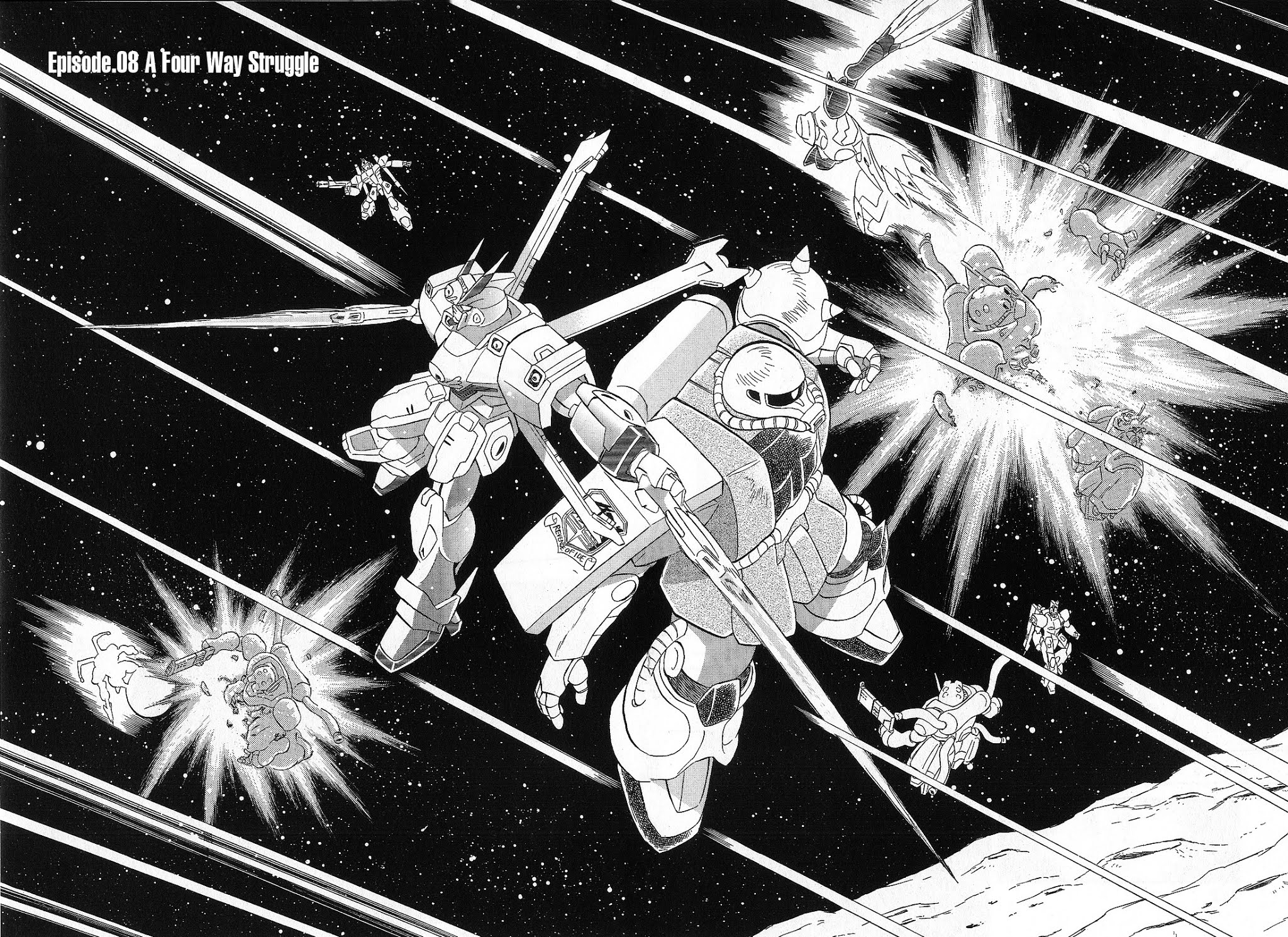 Kidou Senshi Crossbone Gundam Ghost Chapter 8 page 5 - Chapter 8: A 4 Way Struggle