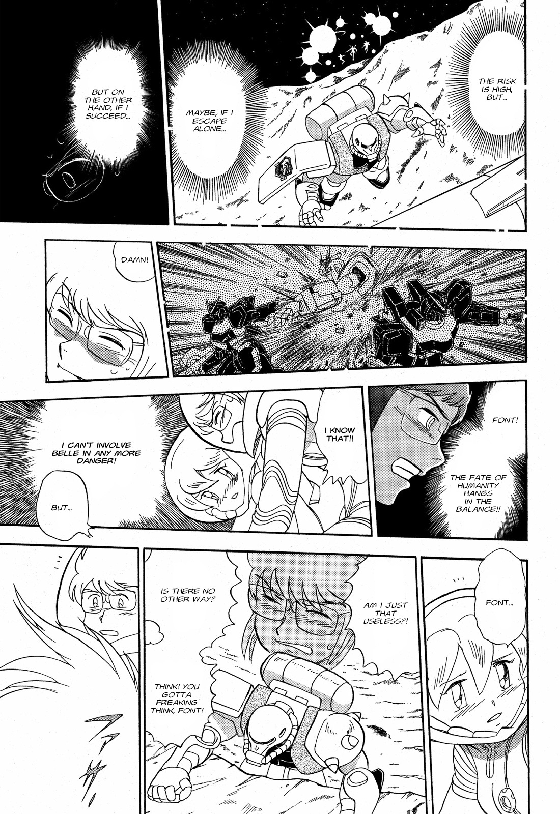 Kidou Senshi Crossbone Gundam Ghost Chapter 9 page 24 - Chapter 9: v Gundam vs Crossbone Gundam