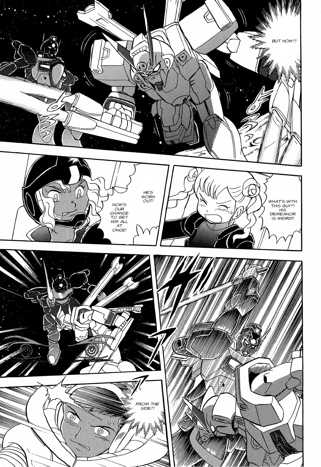 Kidou Senshi Crossbone Gundam Ghost Chapter 9 page 28 - Chapter 9: v Gundam vs Crossbone Gundam