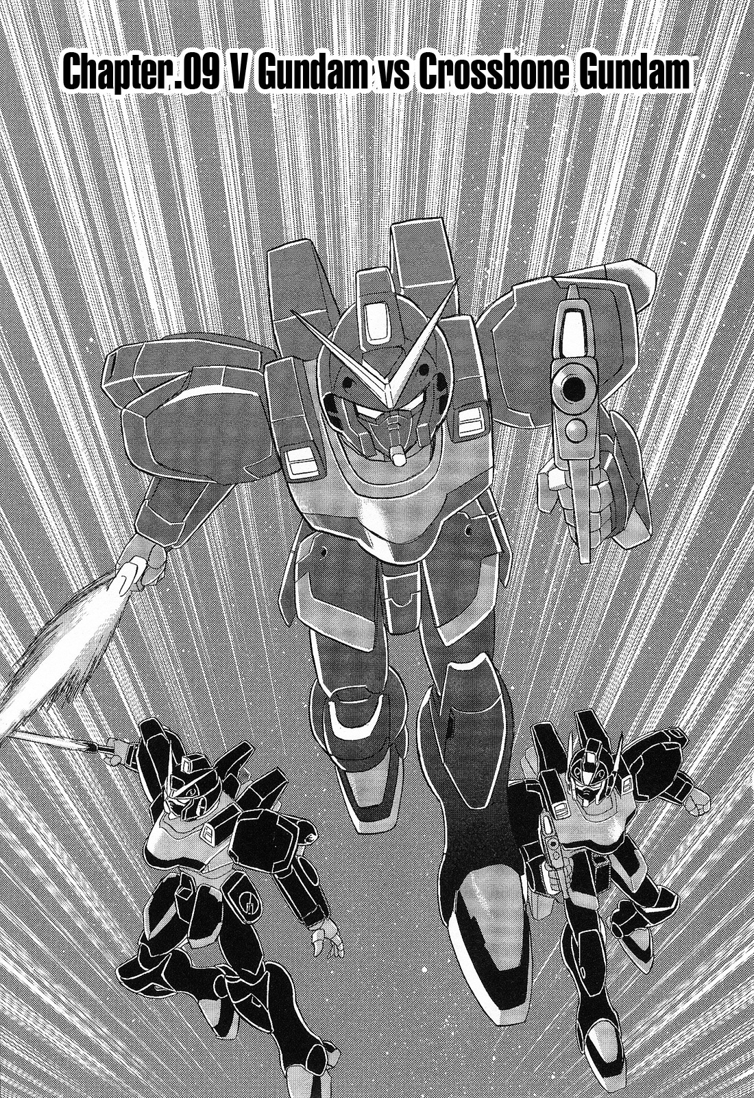 Kidou Senshi Crossbone Gundam Ghost Chapter 9 page 3 - Chapter 9: v Gundam vs Crossbone Gundam