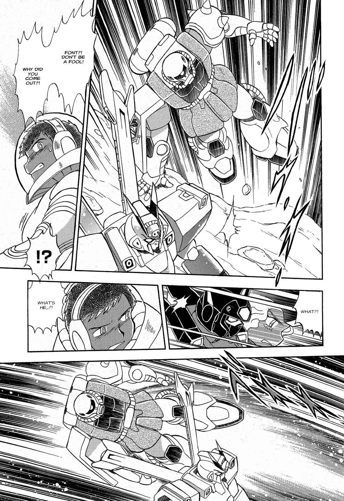 Kidou Senshi Crossbone Gundam Ghost Chapter 9 page 32 - Chapter 9: v Gundam vs Crossbone Gundam