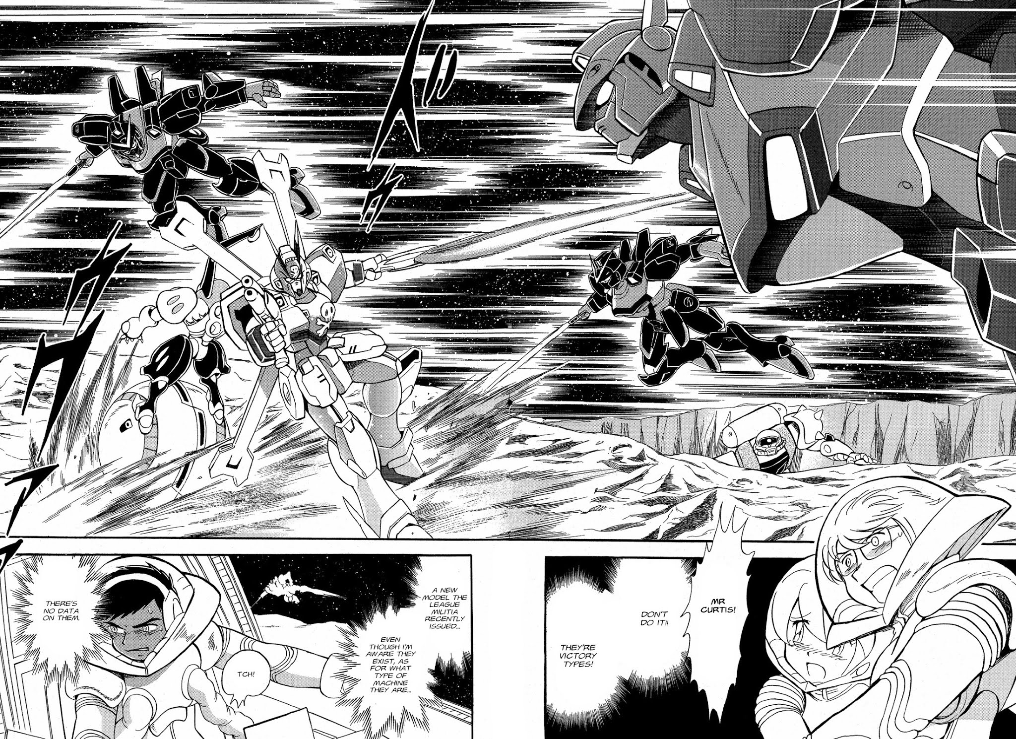 Kidou Senshi Crossbone Gundam Ghost Chapter 9 page 4 - Chapter 9: v Gundam vs Crossbone Gundam