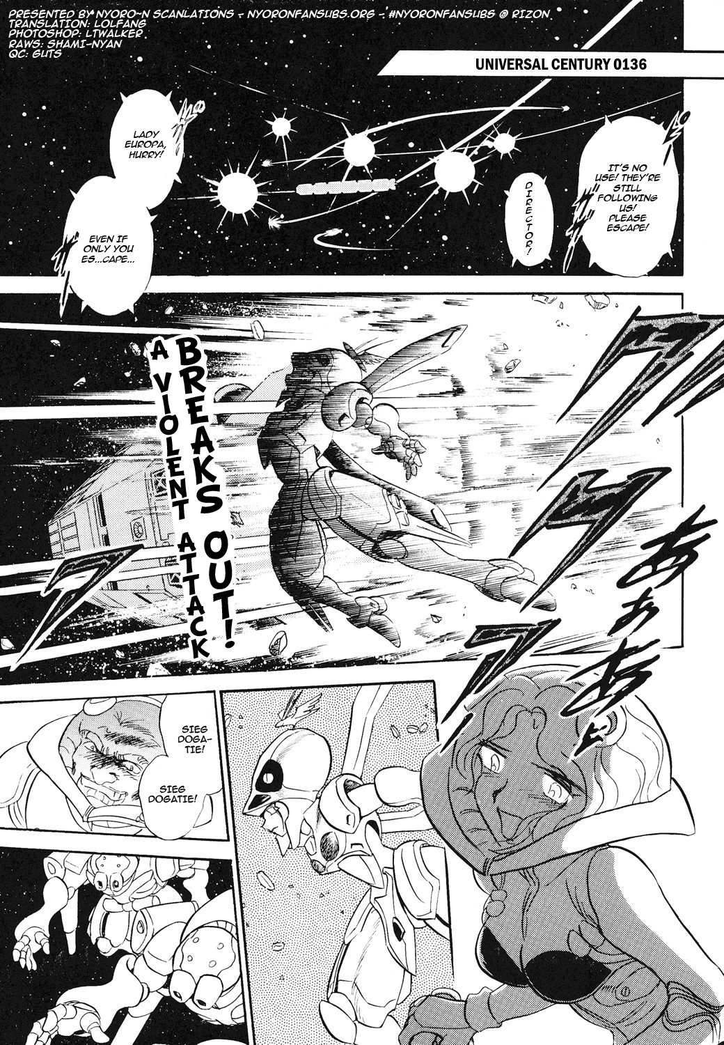 Kidou Senshi Crossbone Gundam Koutetsu no Shichinin Chapter 1 page 3 - Chapter 1: Tonight, Once Again, Europa Falls Behind Zeus