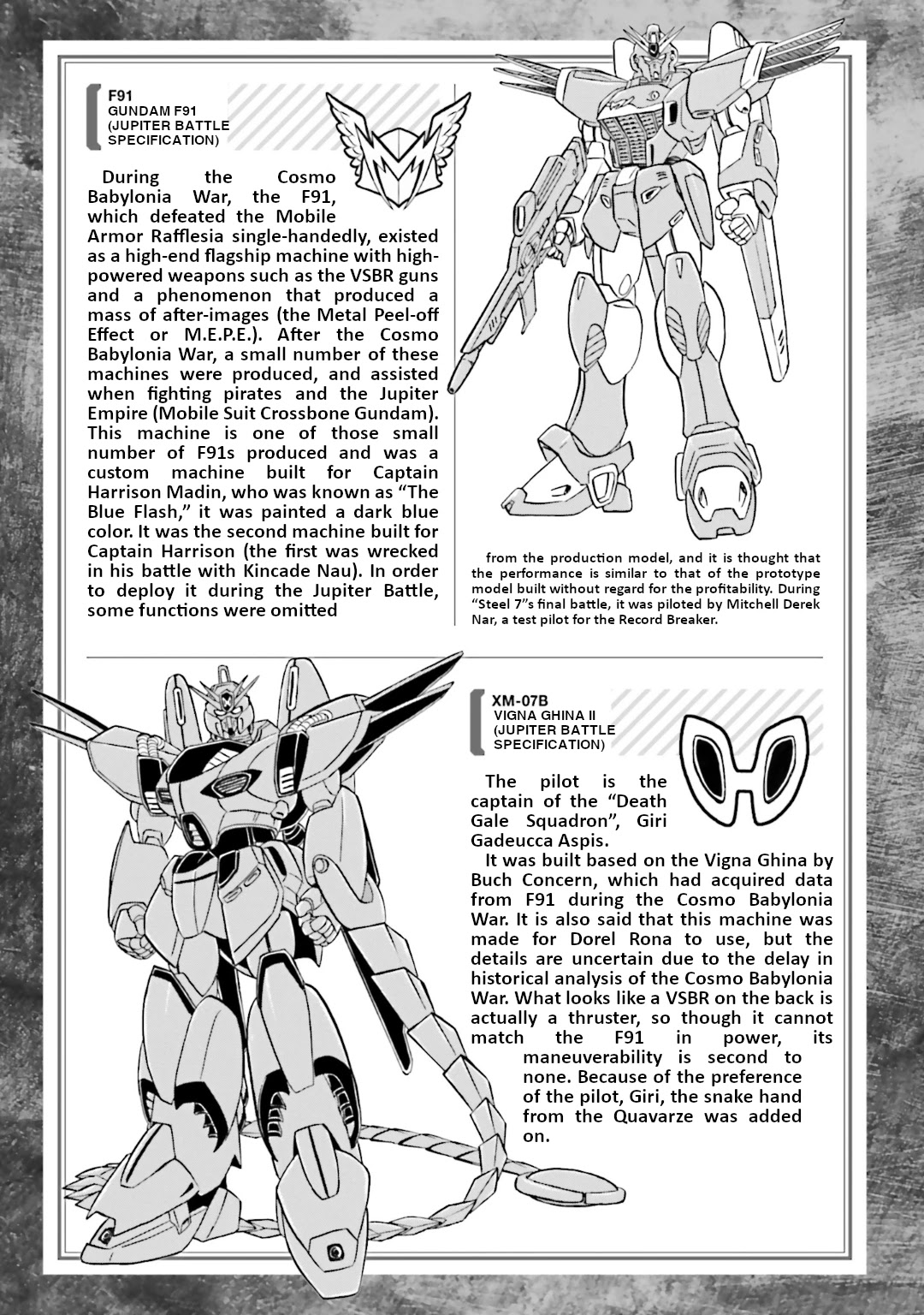 Kidou Senshi Crossbone Gundam Koutetsu no Shichinin Chapter 15.5 page 3 - Chapter 15.5: Mechanical Notes