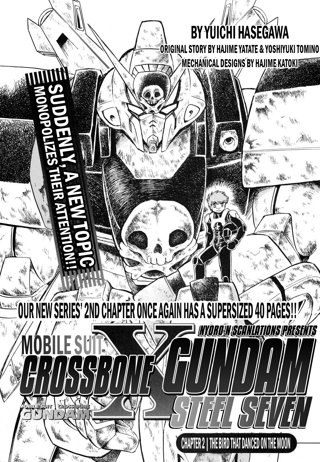 Kidou Senshi Crossbone Gundam Koutetsu no Shichinin Chapter 2 page 1 - Chapter 2: The Bird That Danced on the Moon