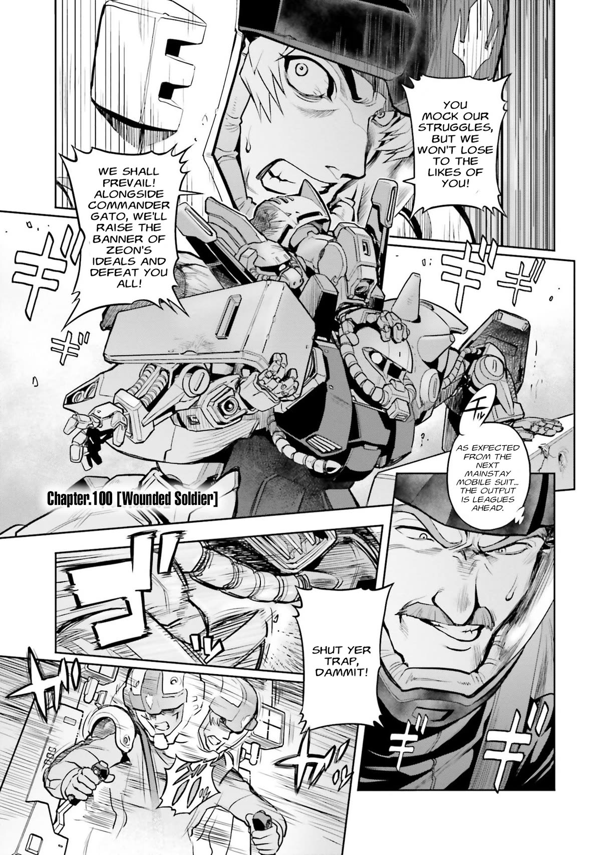 Kidou Senshi Gundam 0083 Rebellion Chapter 100 page 2 - Chapter 100: Wounded Soldier