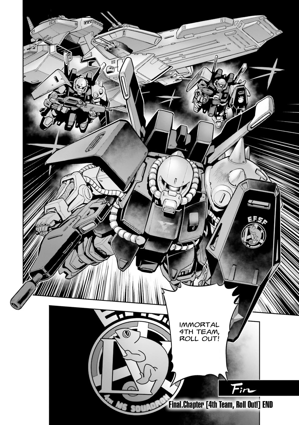 Kidou Senshi Gundam 0083 Rebellion Chapter 104 page 29 - Chapter 104: 4th Team, Roll Out! [END]