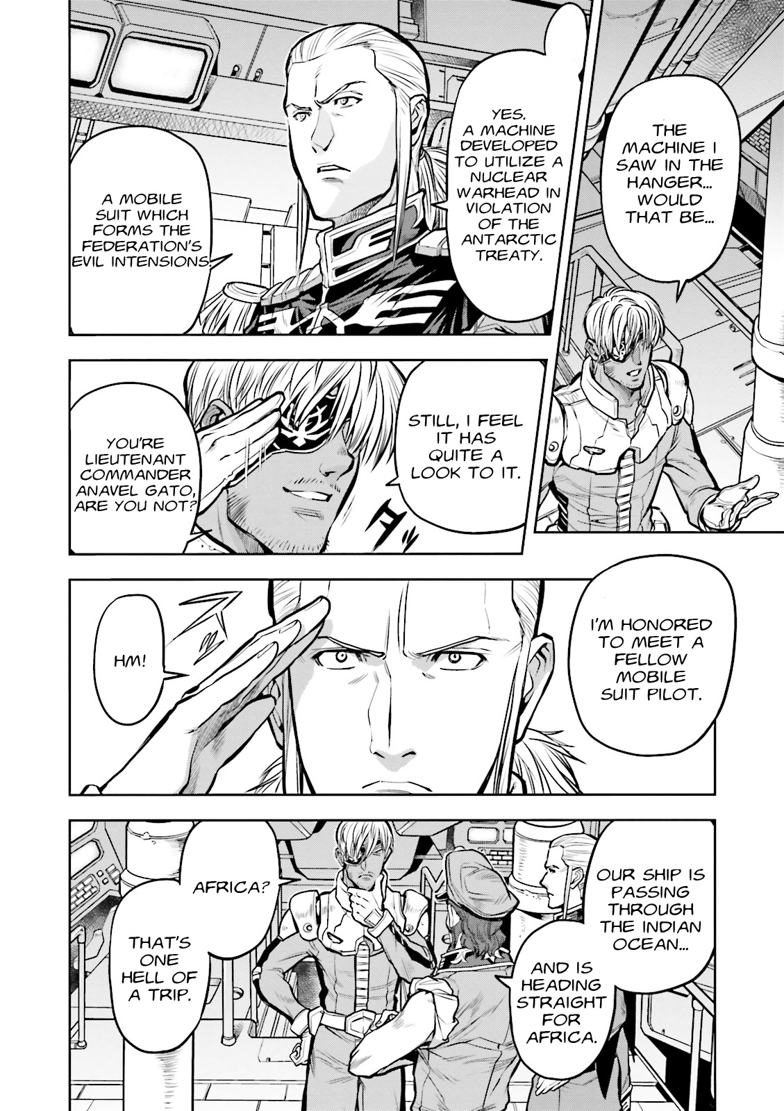 Kidou Senshi Gundam 0083 Rebellion Chapter 14 page 8 - Chapter 14: Enemy on the High Seas