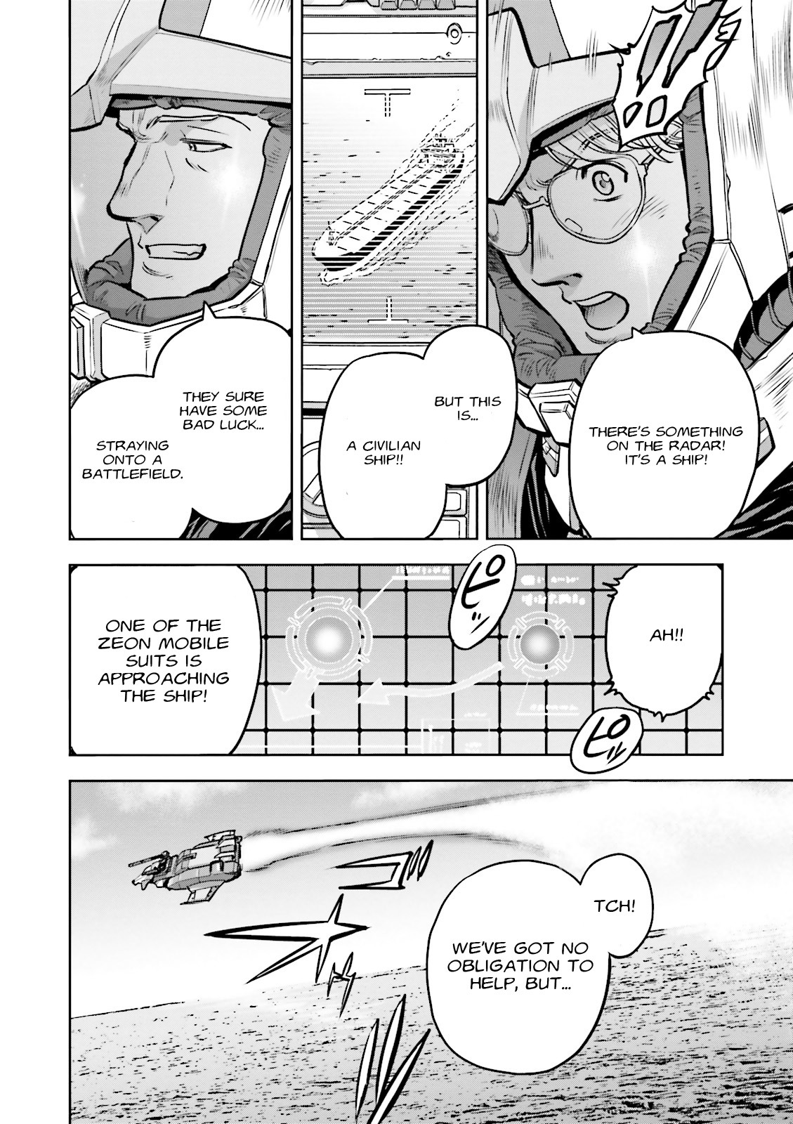 Kidou Senshi Gundam 0083 Rebellion Chapter 15 page 34 - Chapter 15: A Running Fight on the Indian Ocean