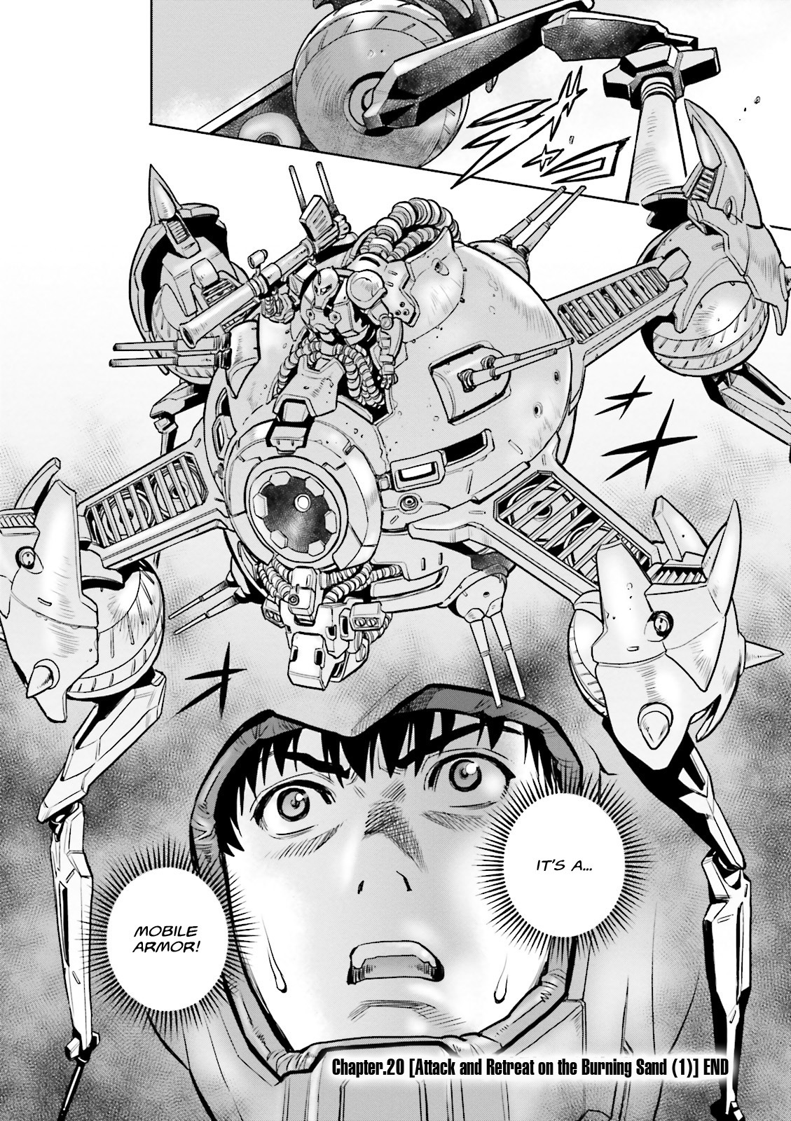 Kidou Senshi Gundam 0083 Rebellion Chapter 20 page 23 - Chapter 20: Attack and Retreat on the Burning Sand - Part I