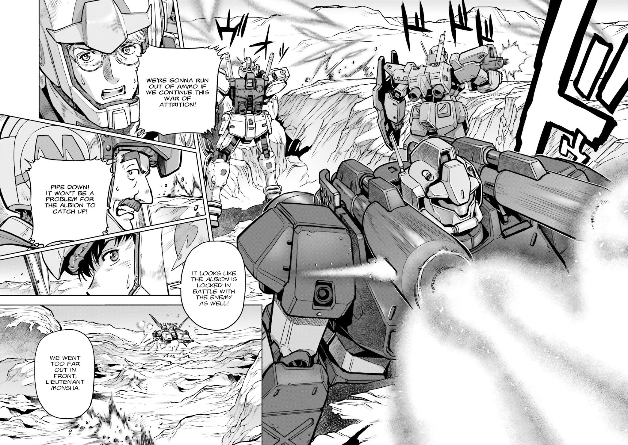 Kidou Senshi Gundam 0083 Rebellion Chapter 20 page 3 - Chapter 20: Attack and Retreat on the Burning Sand - Part I