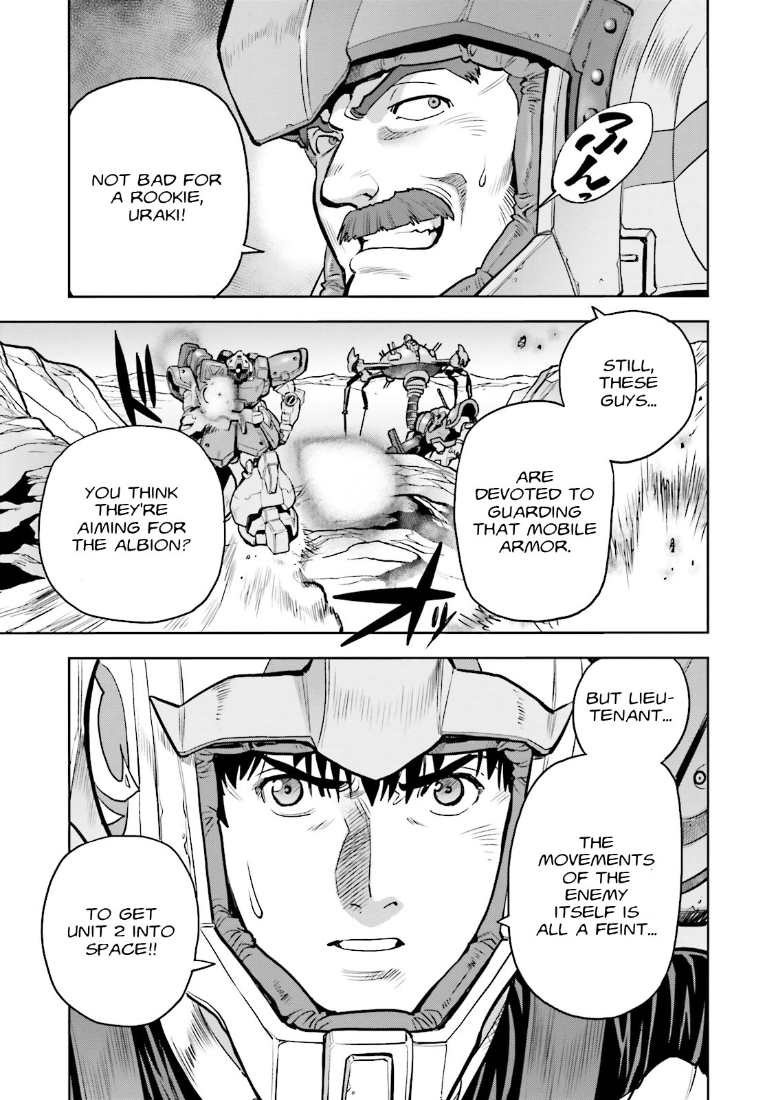 Kidou Senshi Gundam 0083 Rebellion Chapter 21 page 10 - Chapter 21: Attack and Retreat on the Burning Sand - Part II