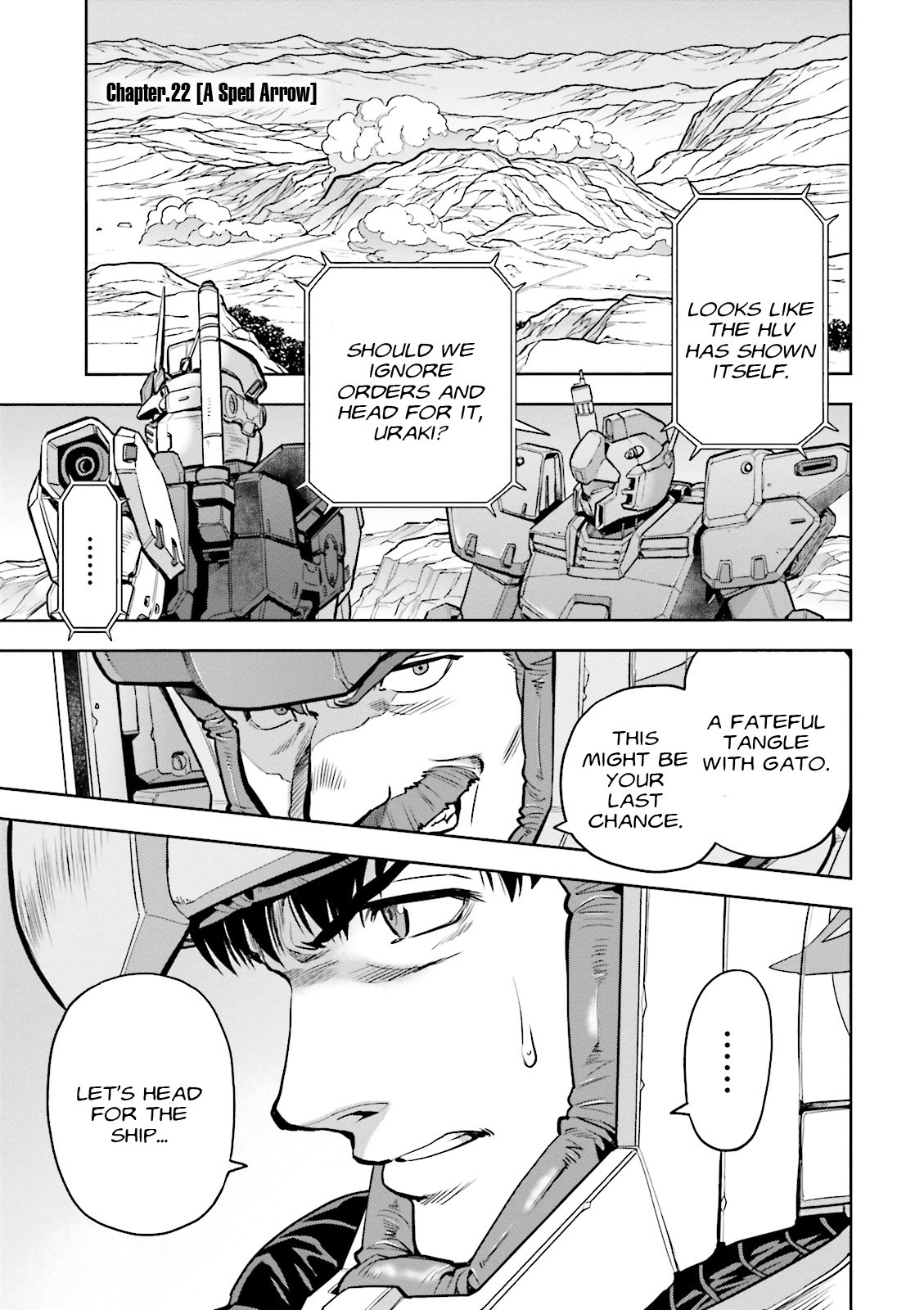 Kidou Senshi Gundam 0083 Rebellion Chapter 22 page 1 - Chapter 22: A Sped Arrow