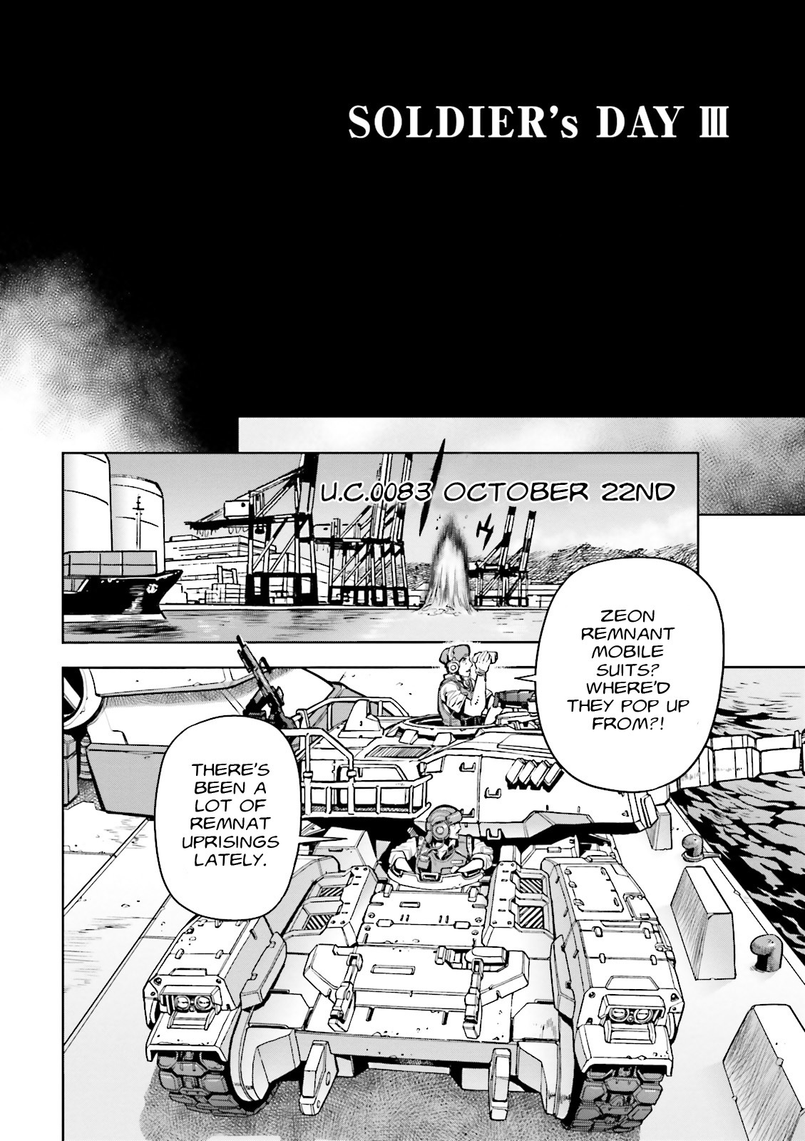 Kidou Senshi Gundam 0083 Rebellion Chapter 23.5 page 3 - Chapter 23.5: SOLDIER's DAY III