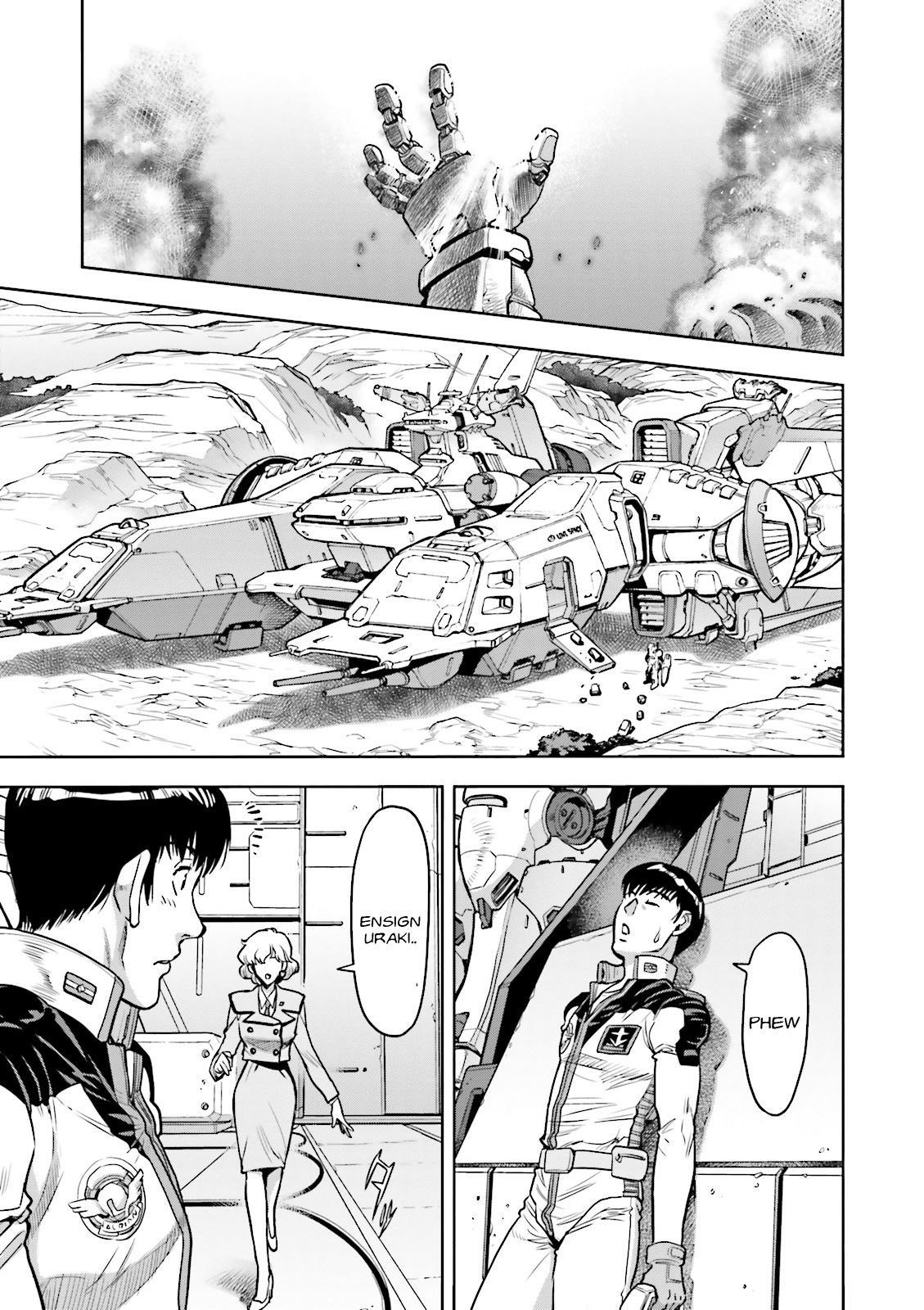 Kidou Senshi Gundam 0083 Rebellion Chapter 23 page 13 - Chapter 23: A Flag of Surrender