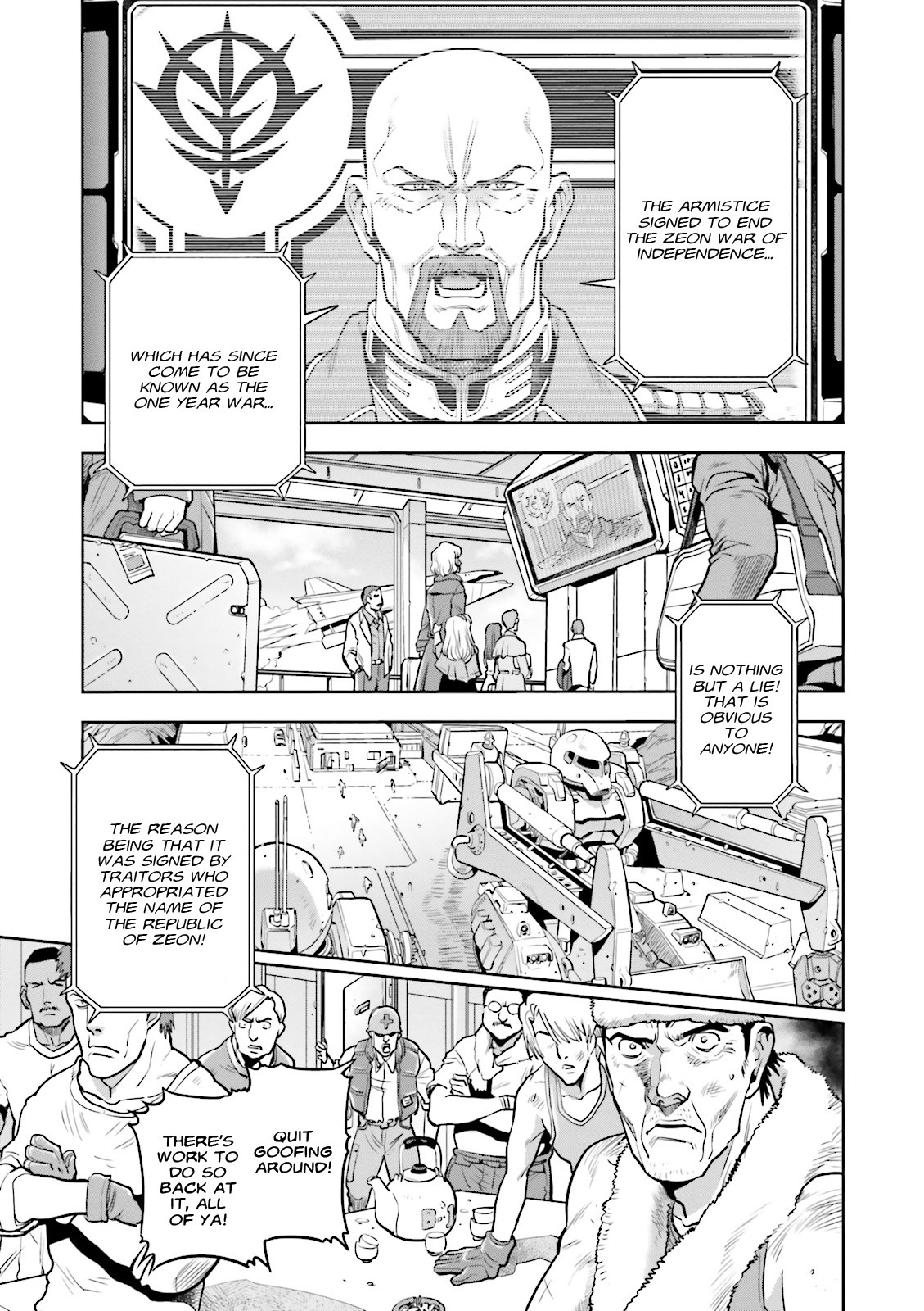 Kidou Senshi Gundam 0083 Rebellion Chapter 30 page 6 - Chapter 30: Declaration of War
