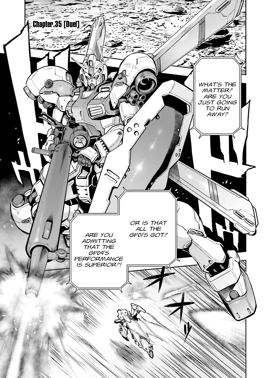 Kidou Senshi Gundam 0083 Rebellion Chapter 35 page 1 - Chapter 35: Duel