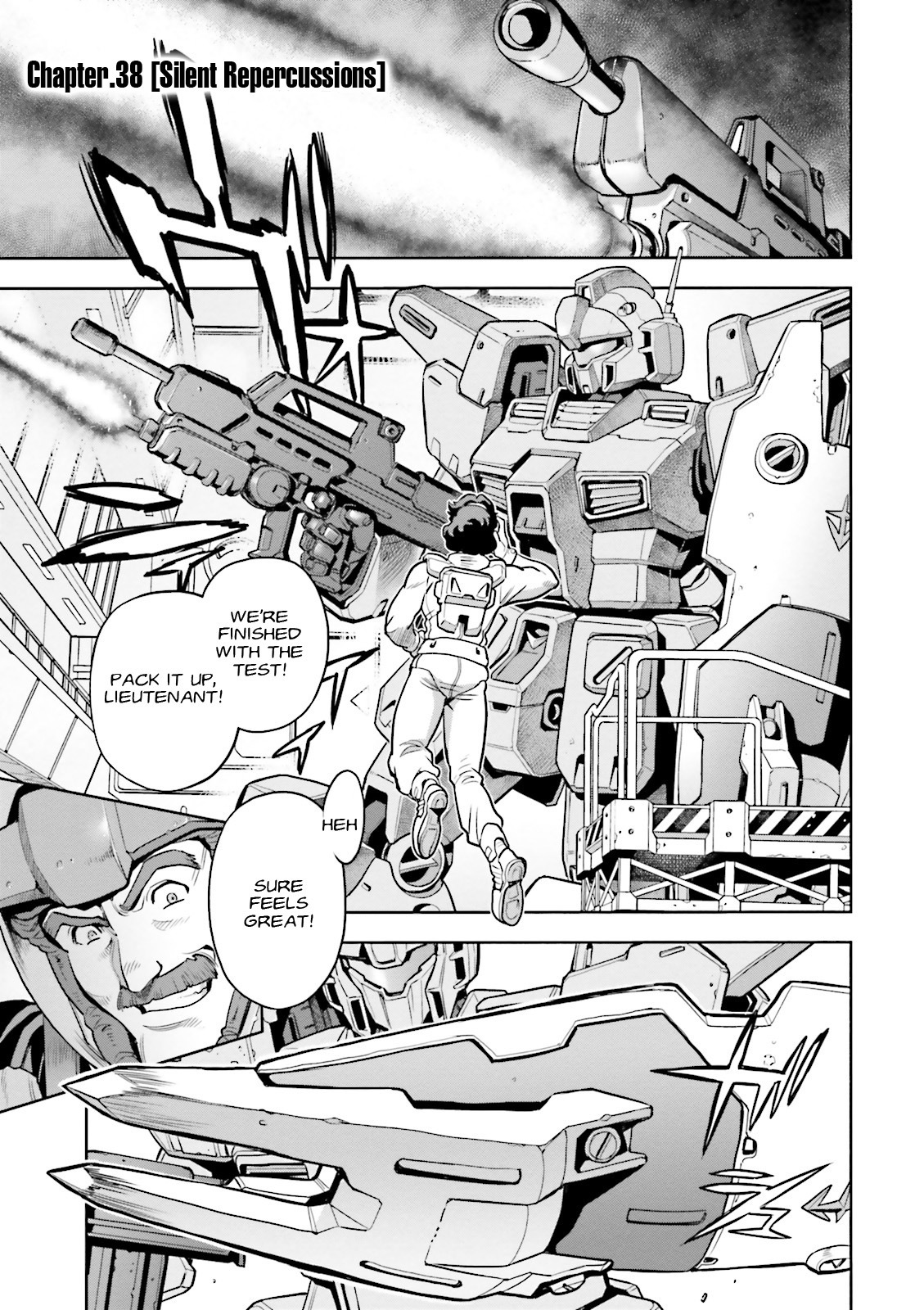 Kidou Senshi Gundam 0083 Rebellion Chapter 38 page 1 - Chapter 38: Silent Repercussions