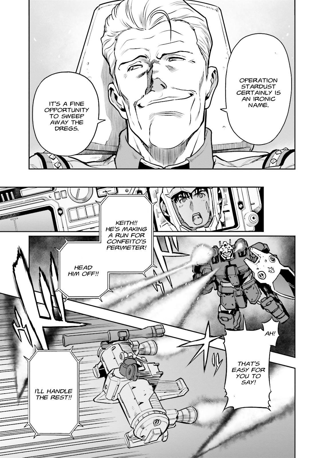 Kidou Senshi Gundam 0083 Rebellion Chapter 43 page 12 - Chapter 43: Skies of Chaos