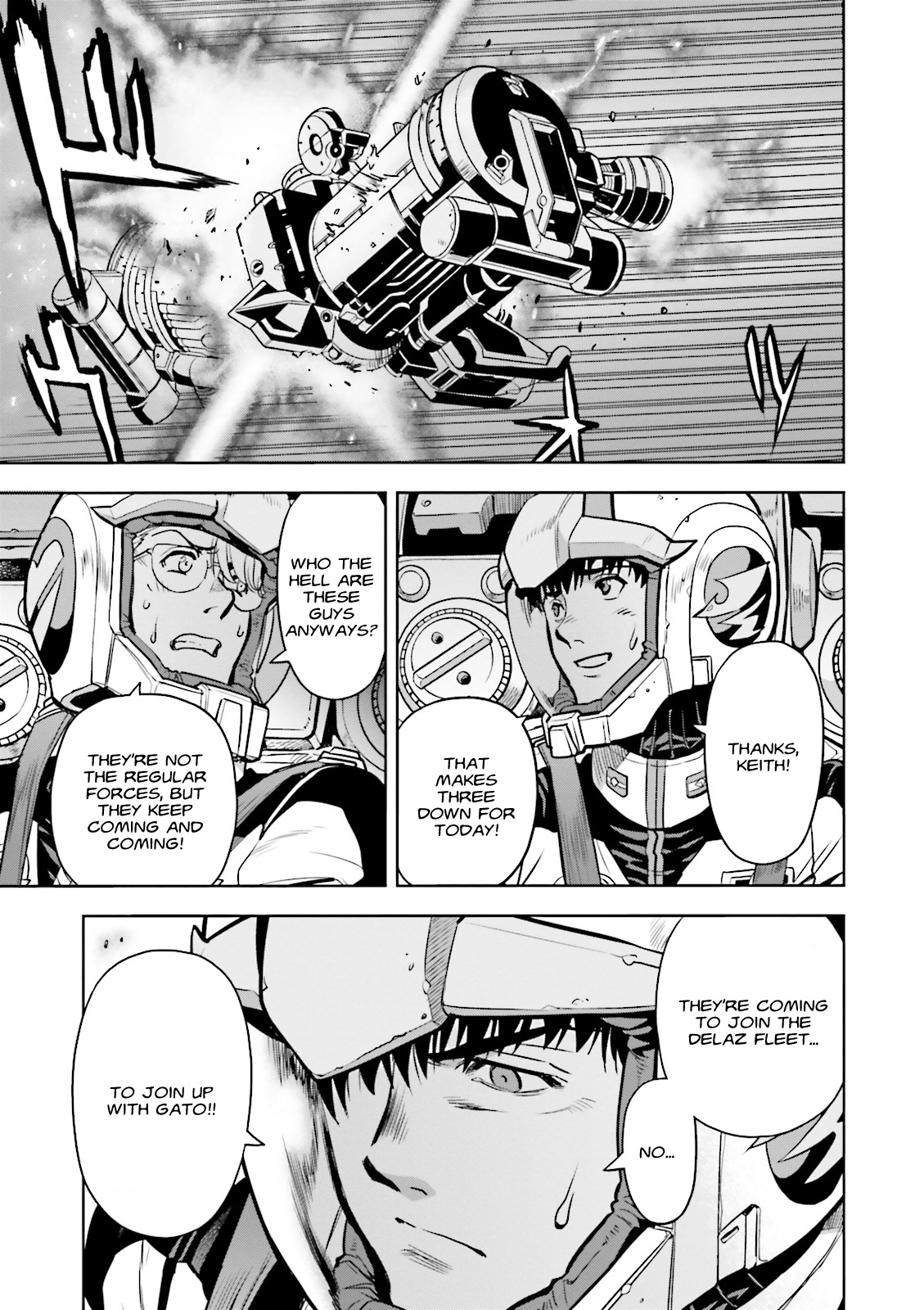 Kidou Senshi Gundam 0083 Rebellion Chapter 43 page 14 - Chapter 43: Skies of Chaos