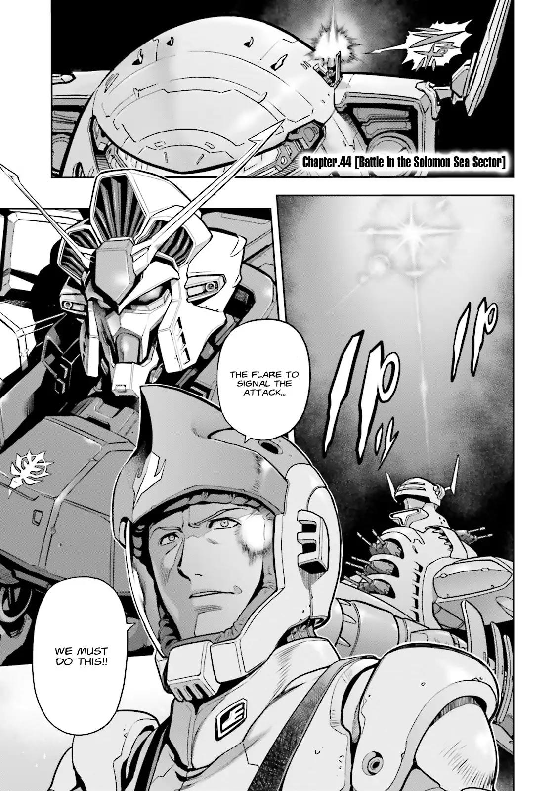 Kidou Senshi Gundam 0083 Rebellion Chapter 44 page 4 - Chapter 44: Battle in the Solomon Sea Sector
