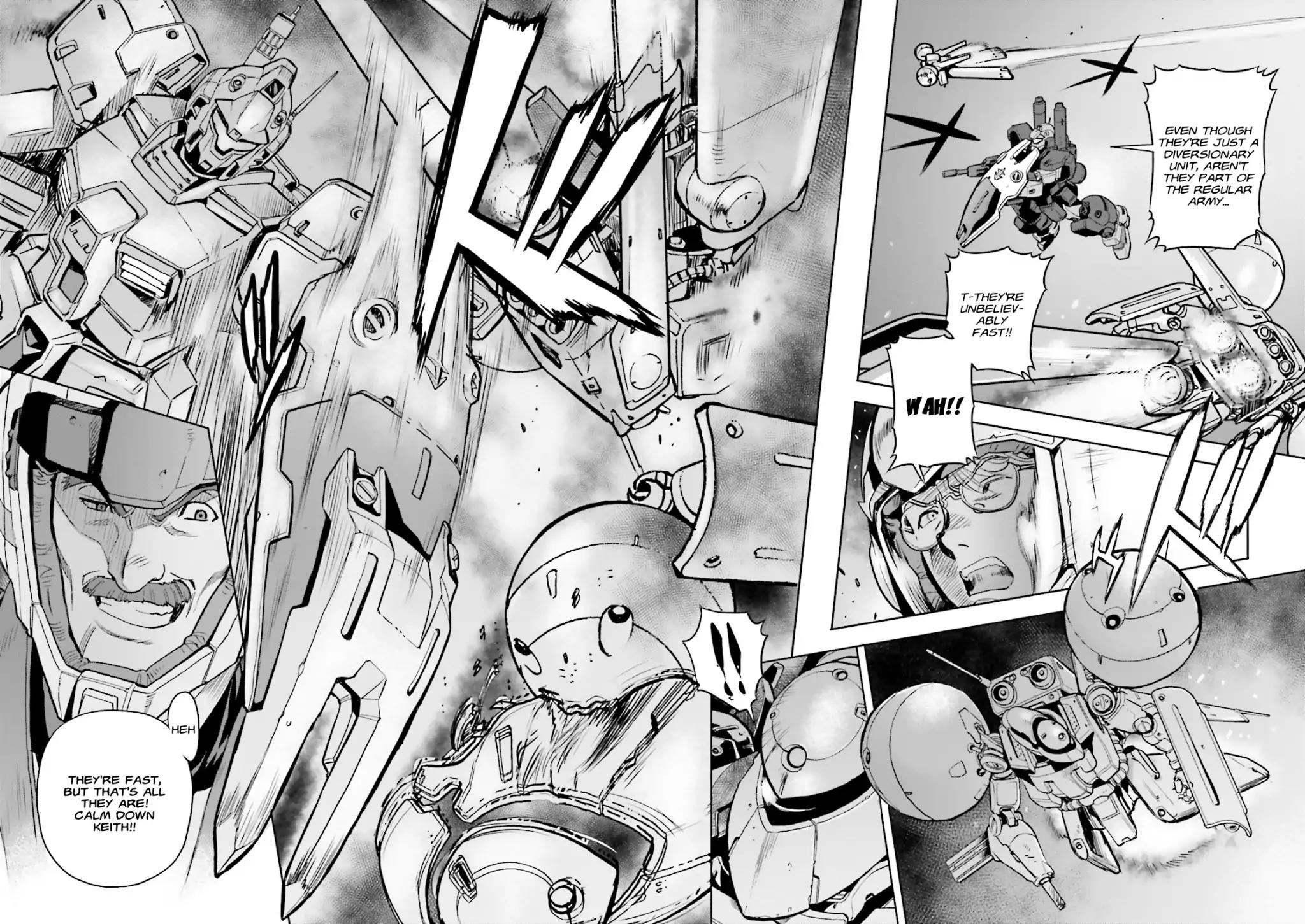Kidou Senshi Gundam 0083 Rebellion Chapter 45 page 13 - Chapter 45: Clash Under a Crimson Sky