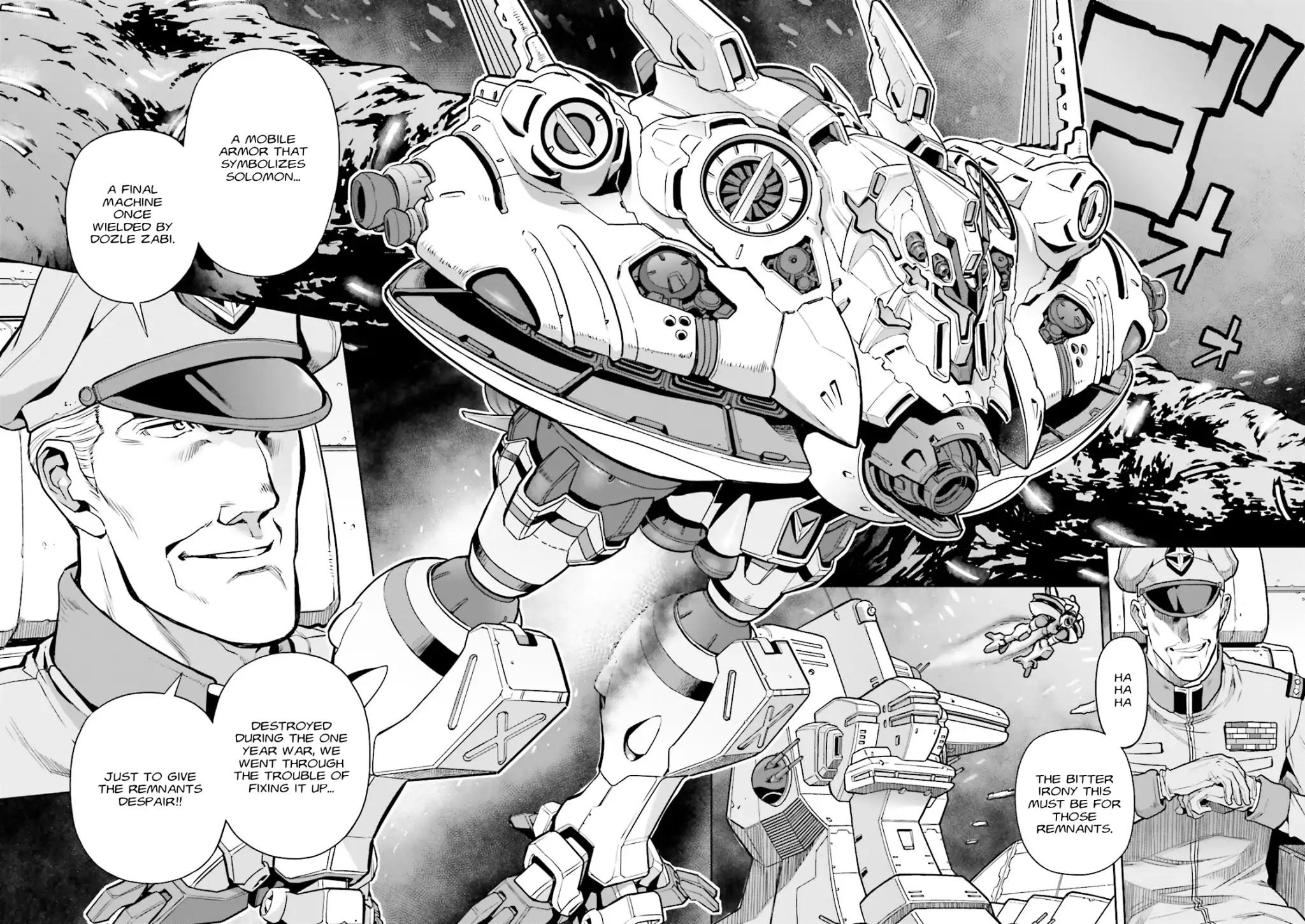 Kidou Senshi Gundam 0083 Rebellion Chapter 47 page 14 - Chapter 47: The Hellfires of Solomon