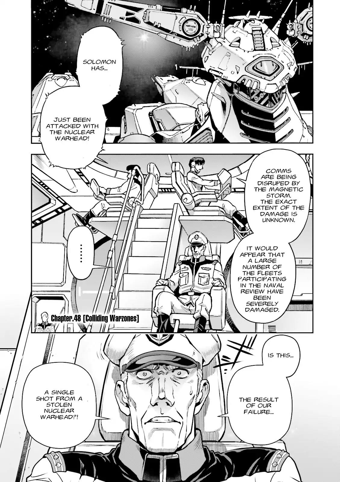 Kidou Senshi Gundam 0083 Rebellion Chapter 48 page 3 - Chapter 48: Colliding Warzones