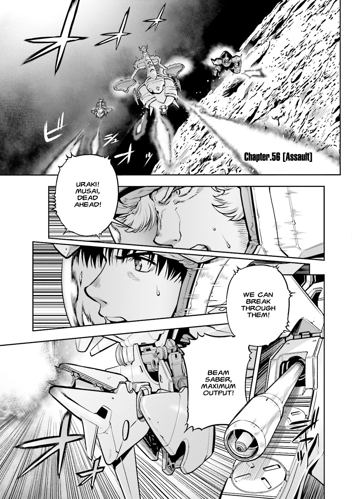Kidou Senshi Gundam 0083 Rebellion Chapter 56 page 1 - Chapter 56: Assault