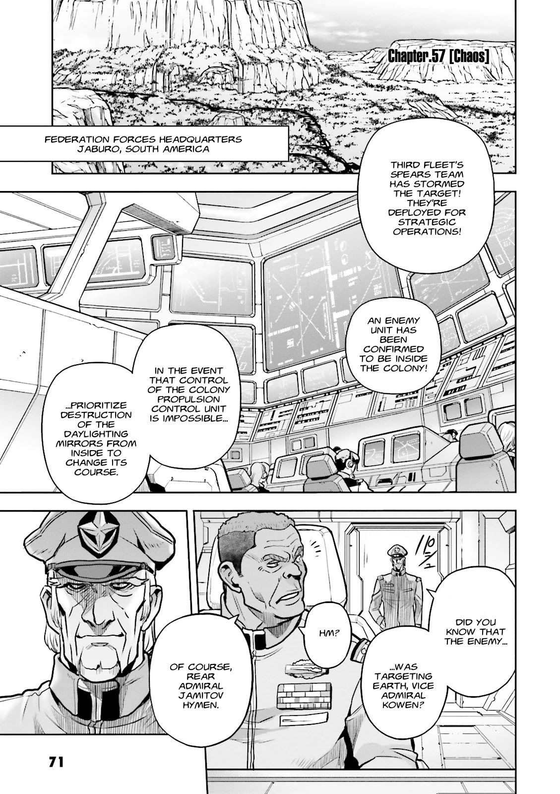 Kidou Senshi Gundam 0083 Rebellion Chapter 57 page 1 - Chapter 57: Chaos
