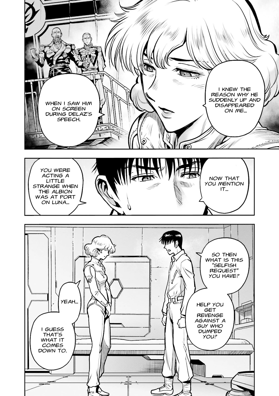 Kidou Senshi Gundam 0083 Rebellion Chapter 60 page 6 - Chapter 60: Nina's Confession
