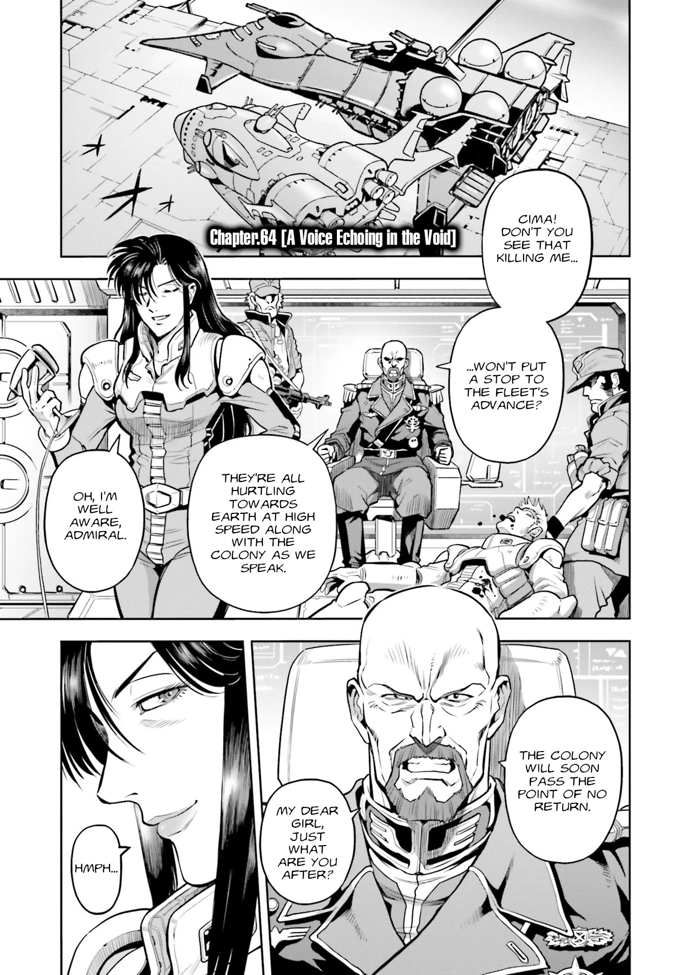 Kidou Senshi Gundam 0083 Rebellion Chapter 64 page 1 - Chapter 64: A Voice Echoing in the Void